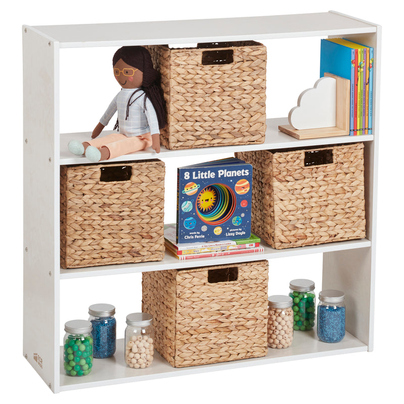 Streamline 3-Shelf Storage Cabinet, 36in High, Double-Sided Display