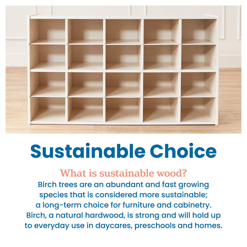 Streamline 20 Cubby Tray Storage Cabinet, 4x5