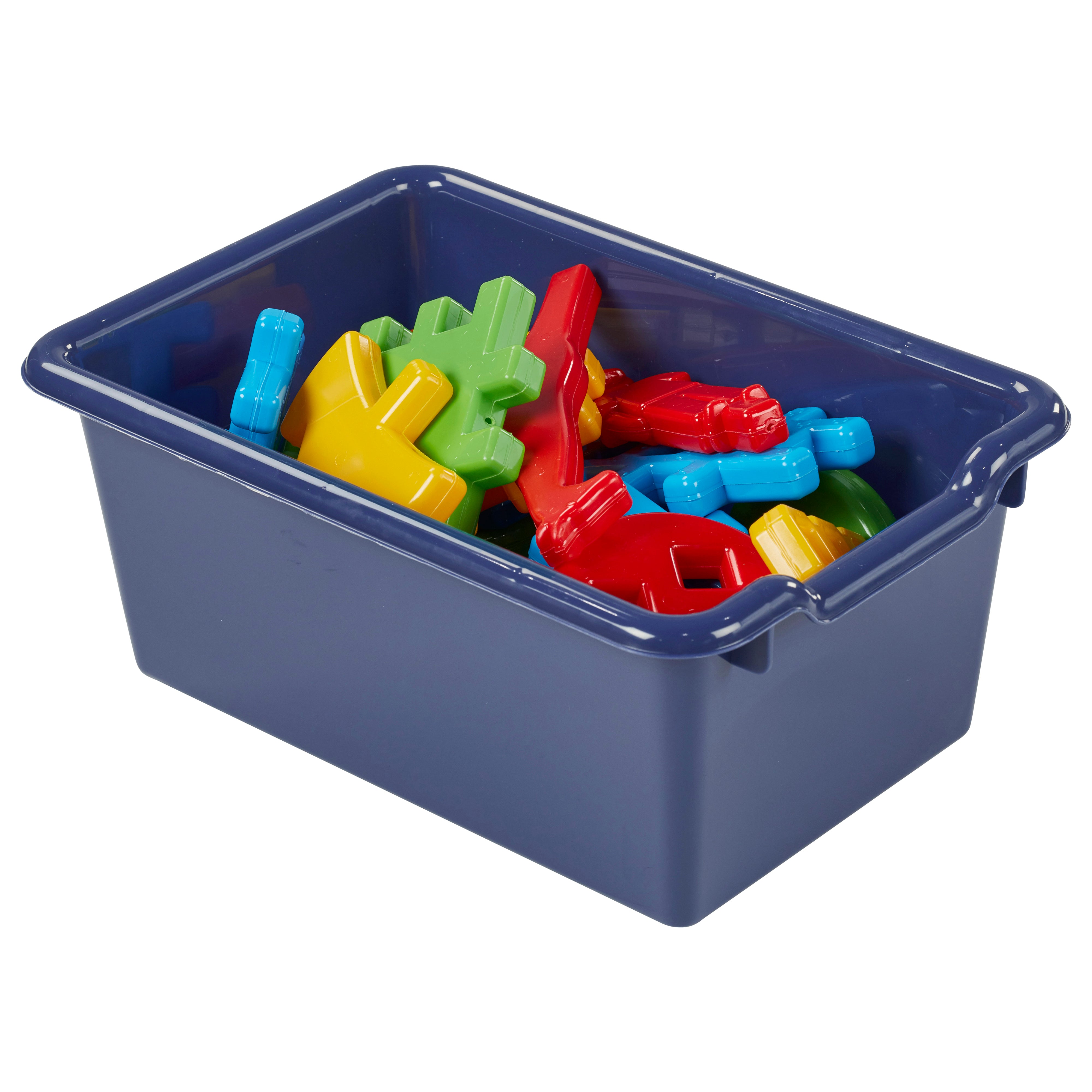 Scoop Front Plastic Storage Bins, 20-Piece
