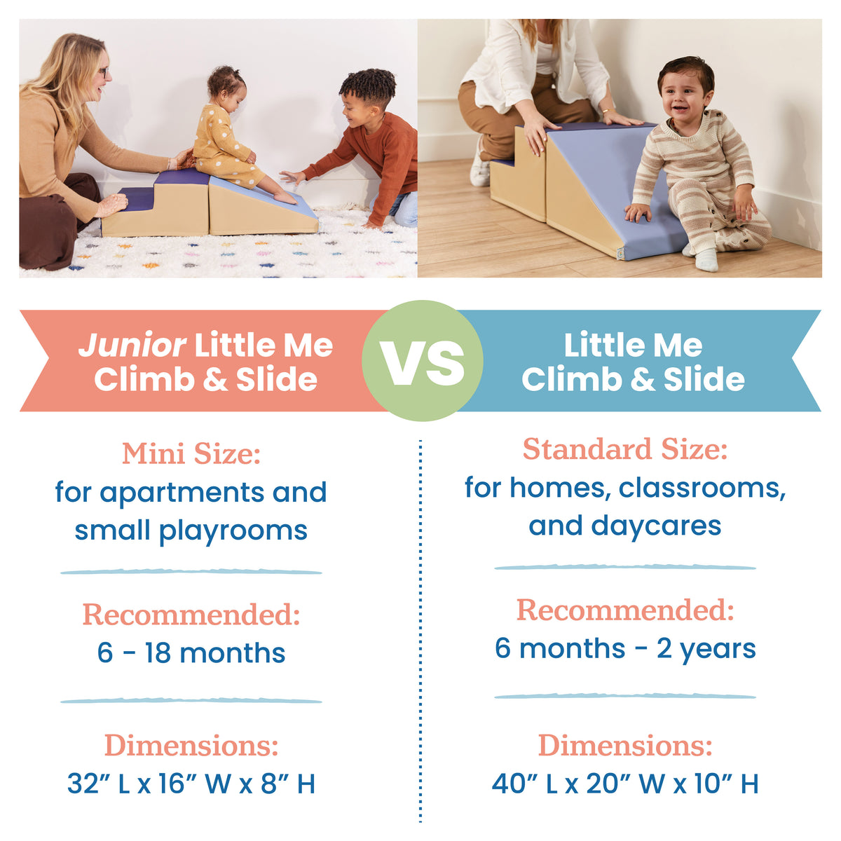 Junior Little Me Step and Slide Wall Climber, 2-Piece