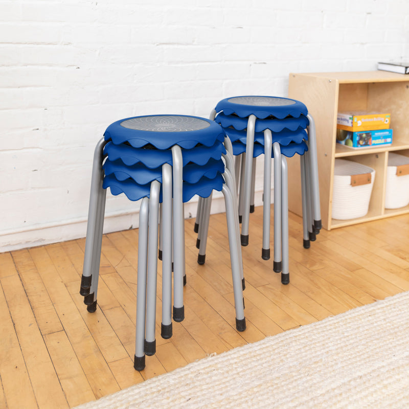 Daisy Stackable Stool Set, Flexible Seating, 8-Piece