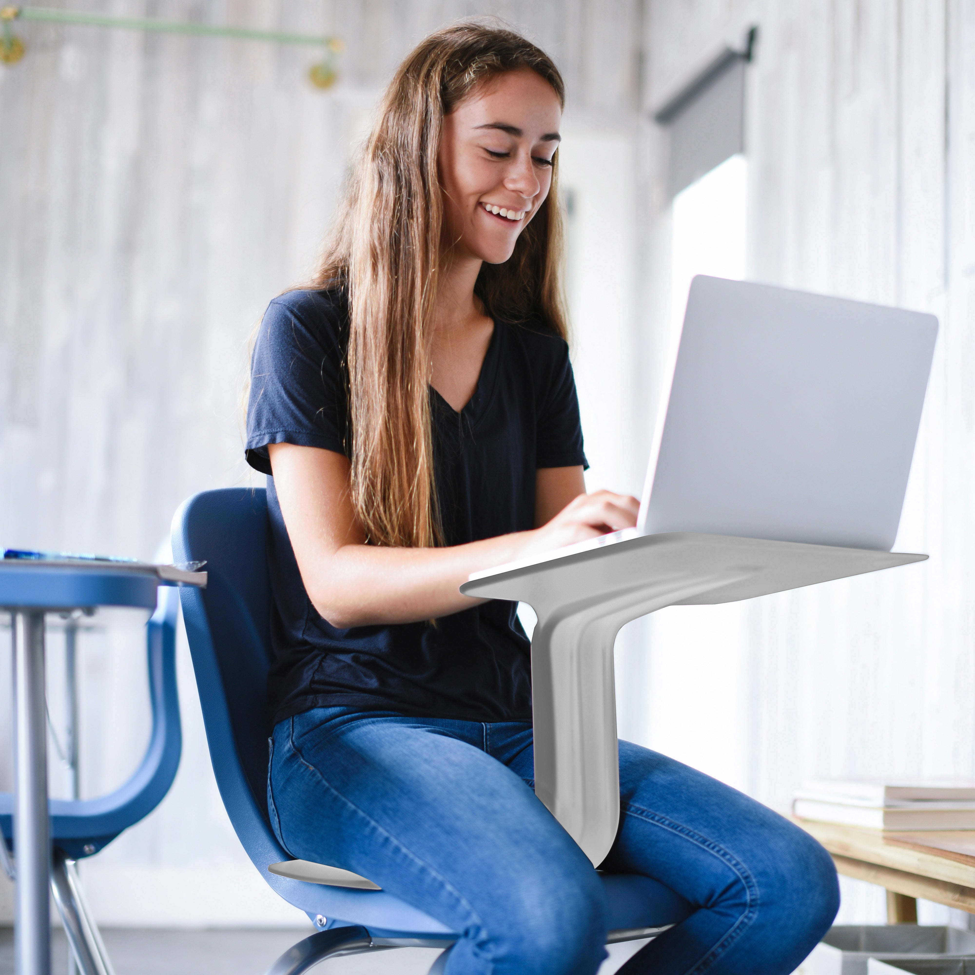 The Surf Indoor/Outdoor Portable Desk with Storage Cart, 30-Pack