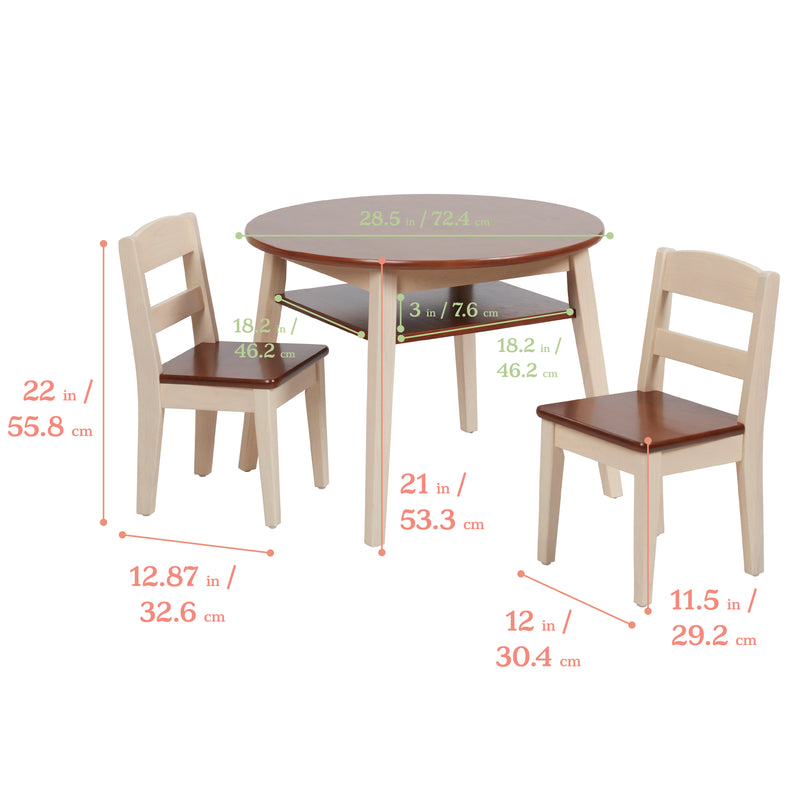 Hideaway Table and Chair Set, 3-Piece