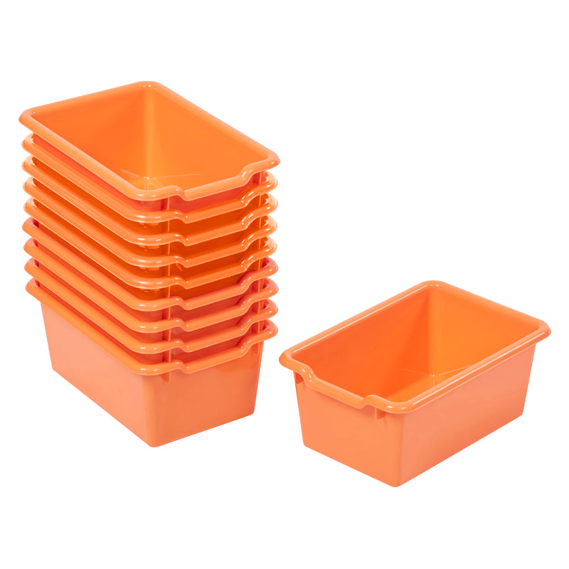 Scoop Front Storage Bins, Multipurpose Organization, 10-Pack