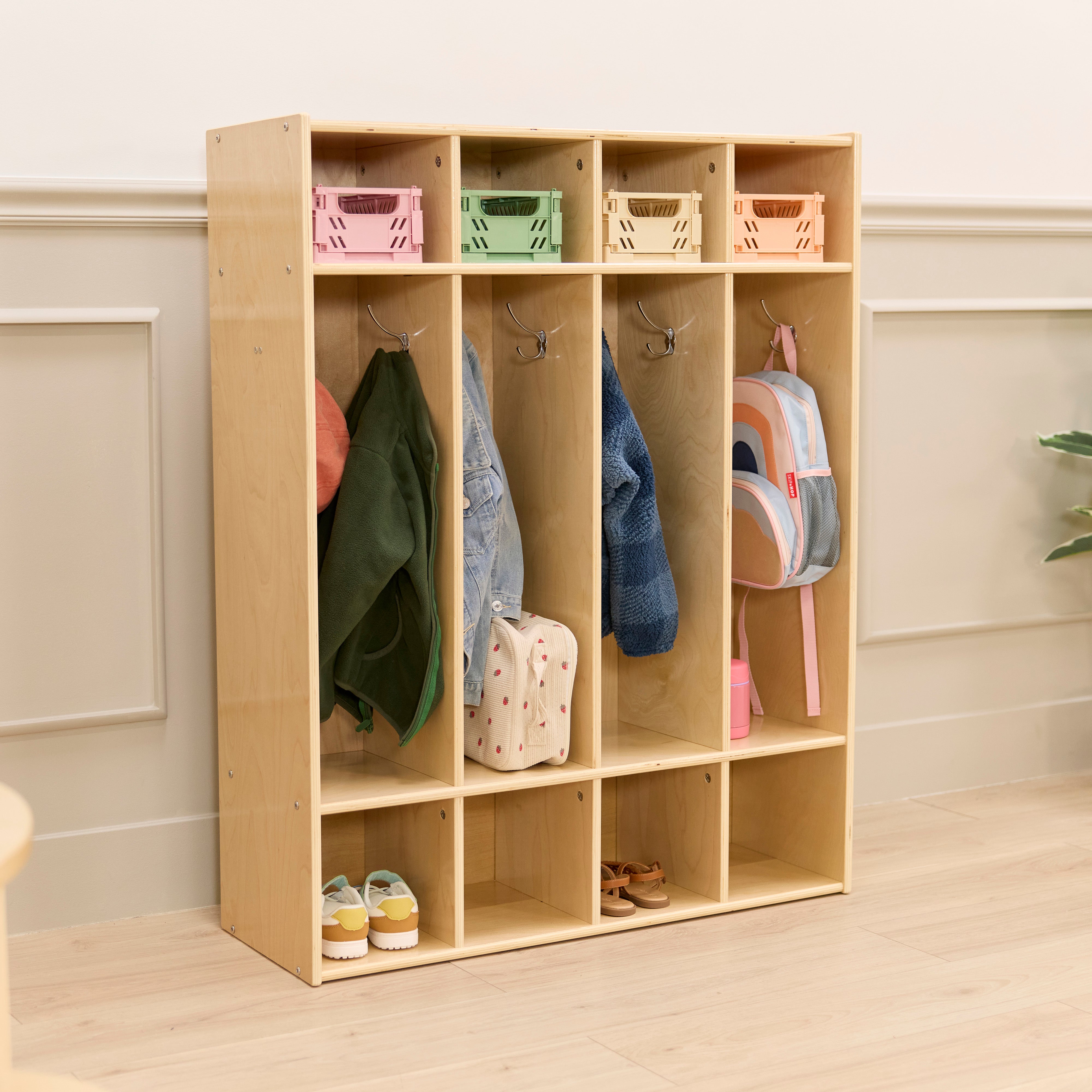 Sleekline 4-Section Storage Coat Locker