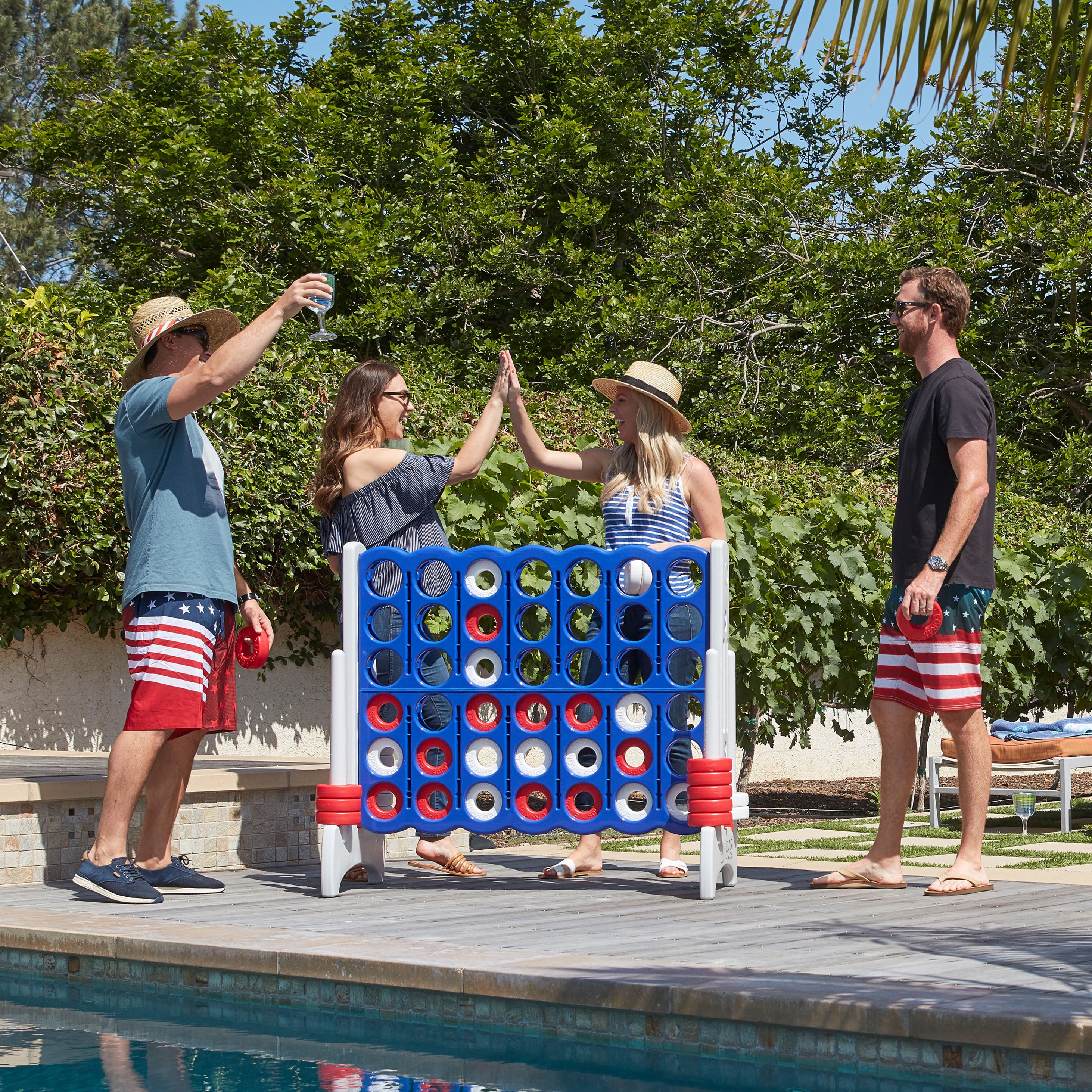 Jumbo 4-To-Score Giant Lawn Game Set