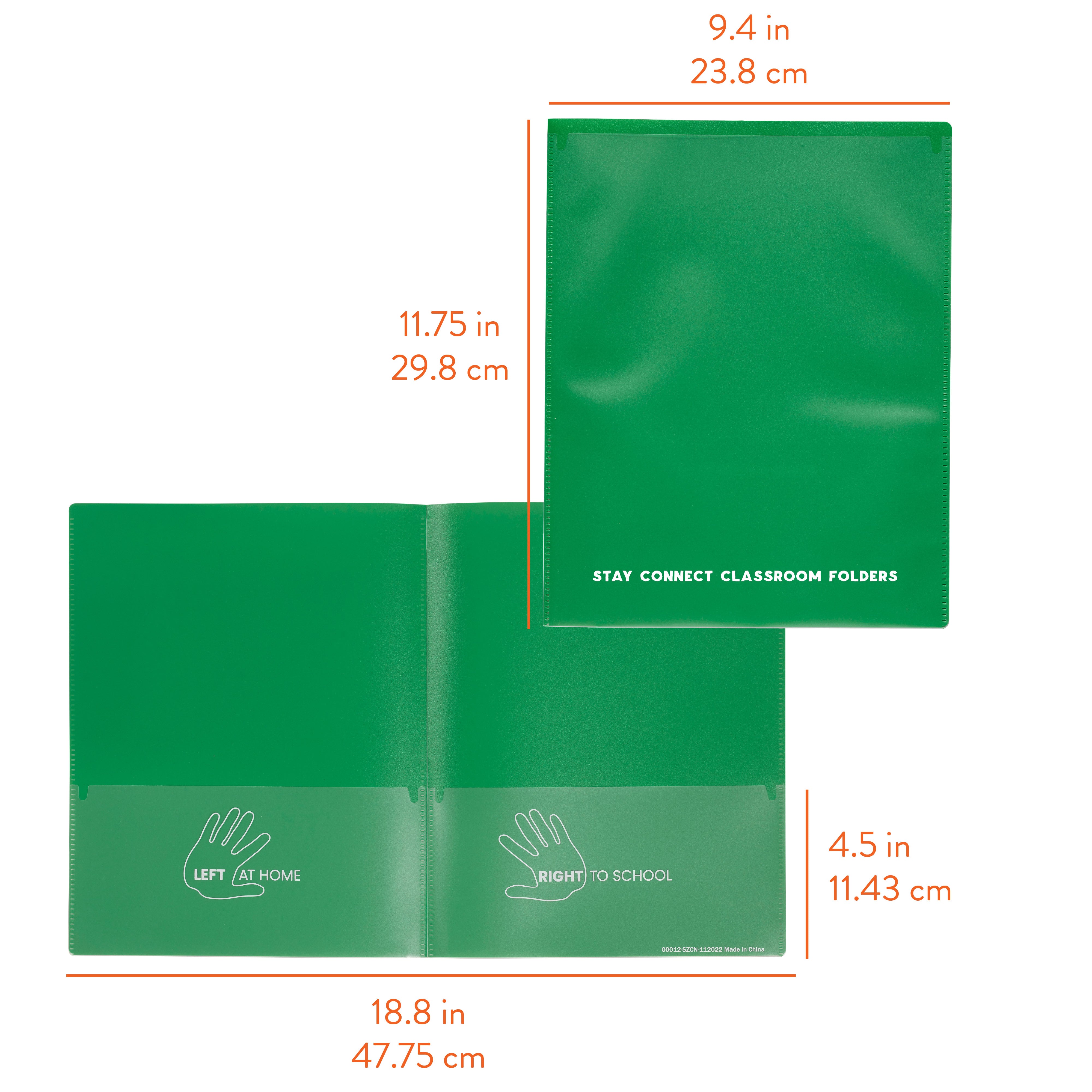 Stay Connect Classroom Folders, 36-Piece