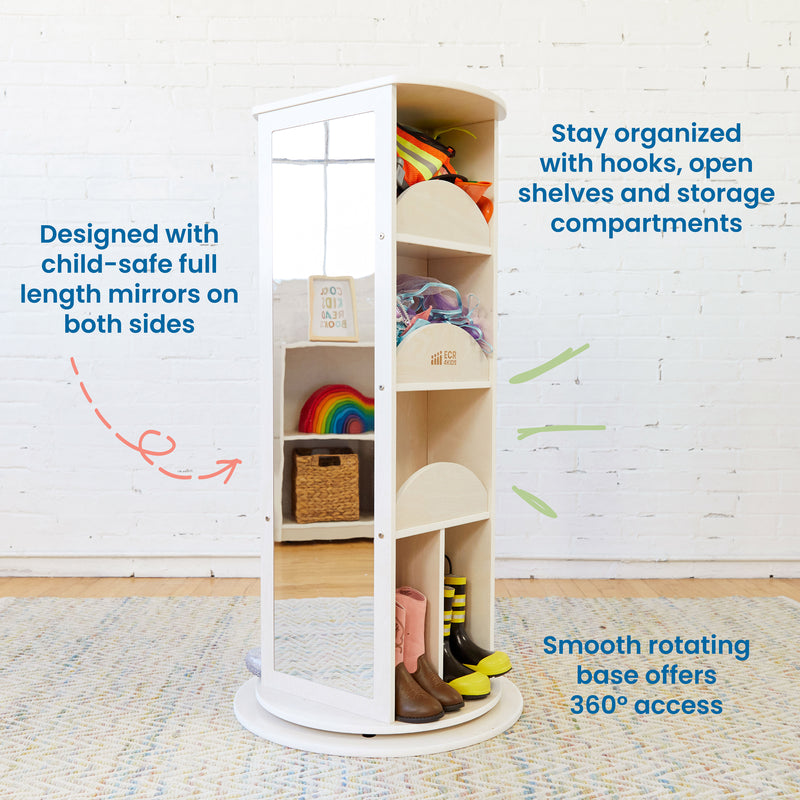 Rotating Dress-Up Carousel, Dramatic Play Costume Storage
