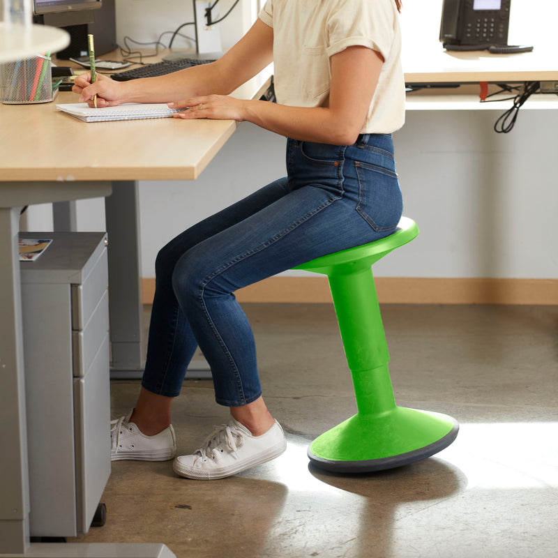 SitWell Adjustable Height Wobble Stool, Active Flexible Seating Chair