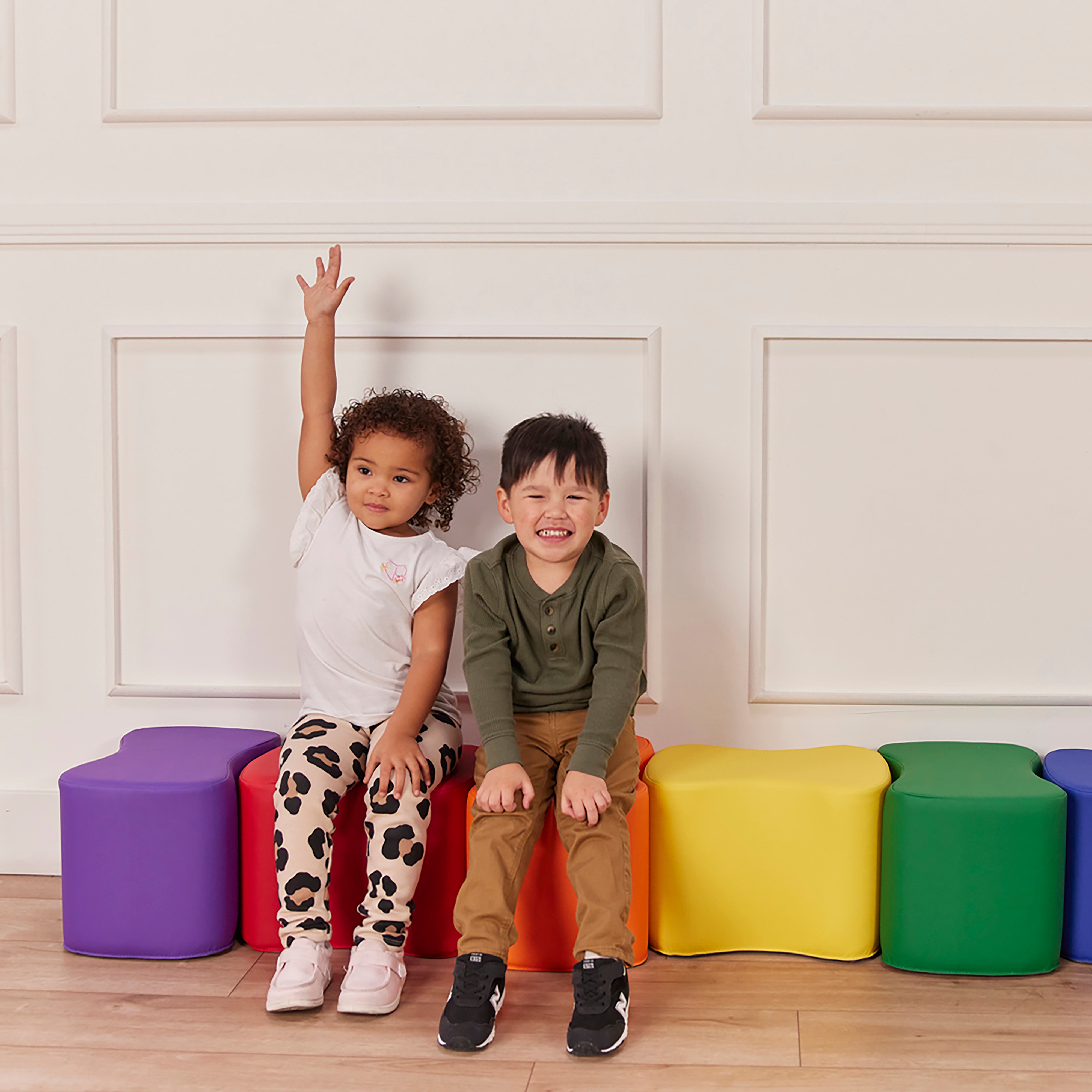Toddler Modular Stool Set, 6-Piece