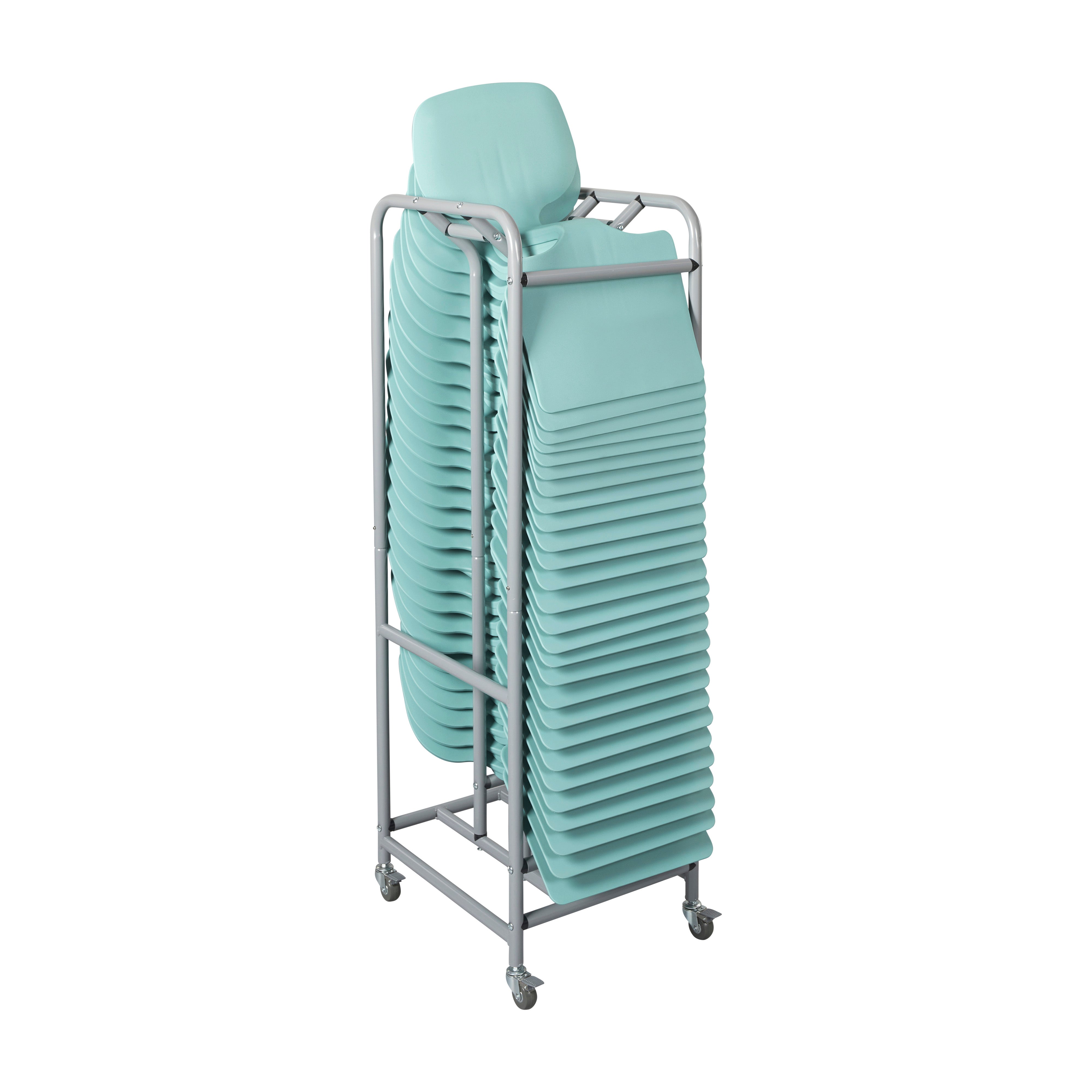 The Surf Indoor/Outdoor Portable Desk with Storage Cart, 30-Pack