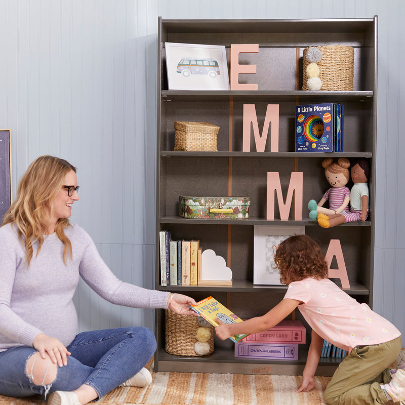 Classic Bookcase, Adjustable Shelves, 60in H