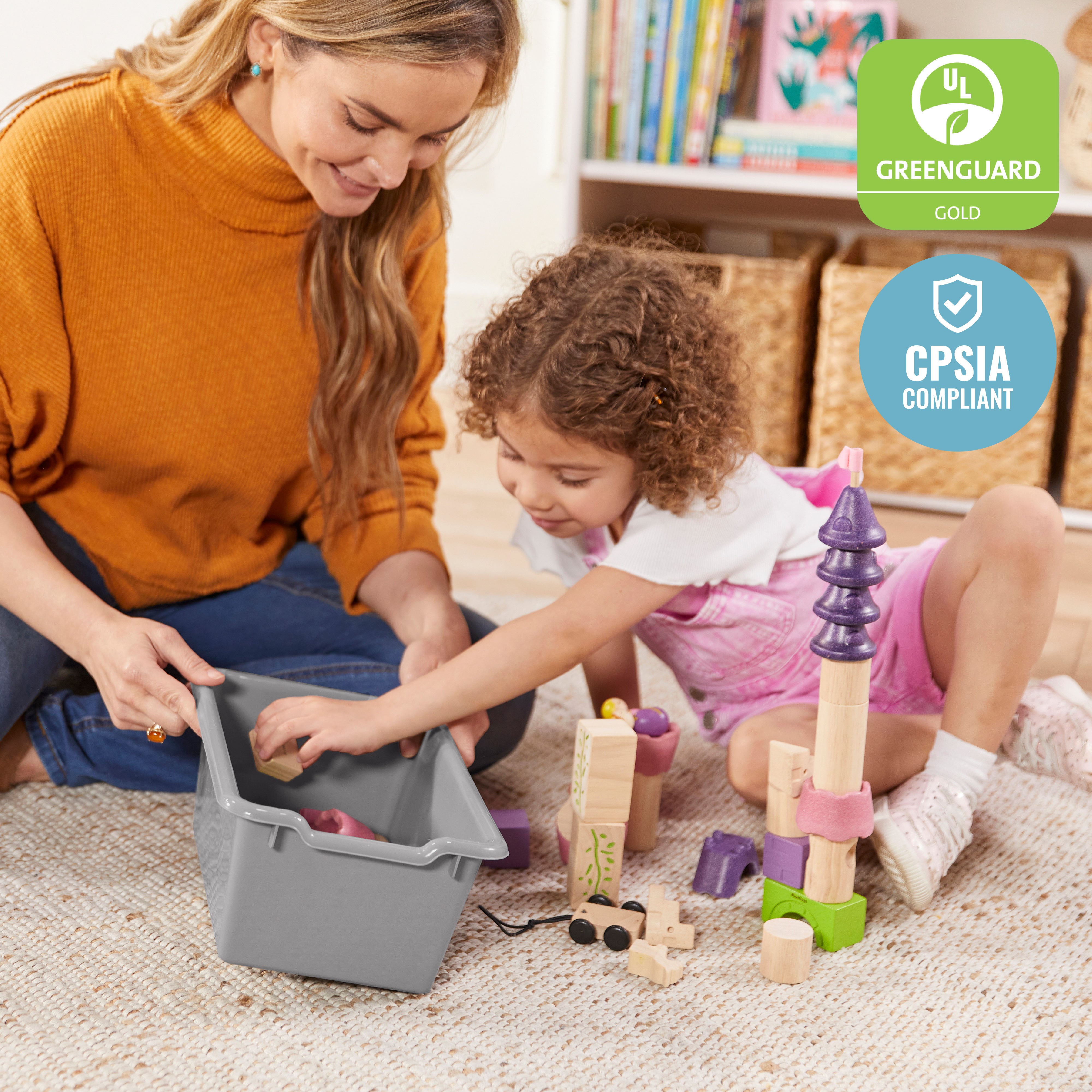 Scoop Front Storage Bins, 25-Piece