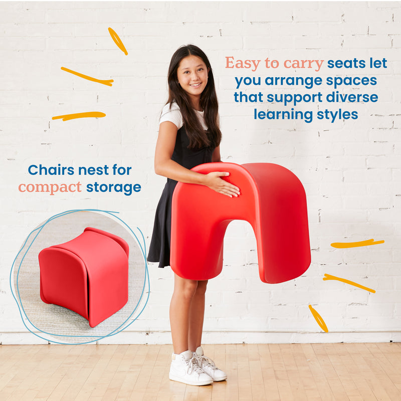 Wave Seat, Active Learning Chair, Flexible Seating, 18in - 19.6in Seat Height