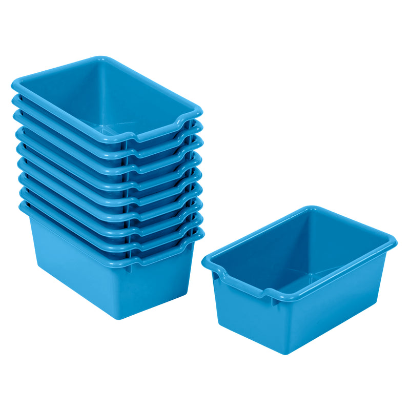 Scoop Front Storage Bins, Multipurpose Organization, 10-Pack