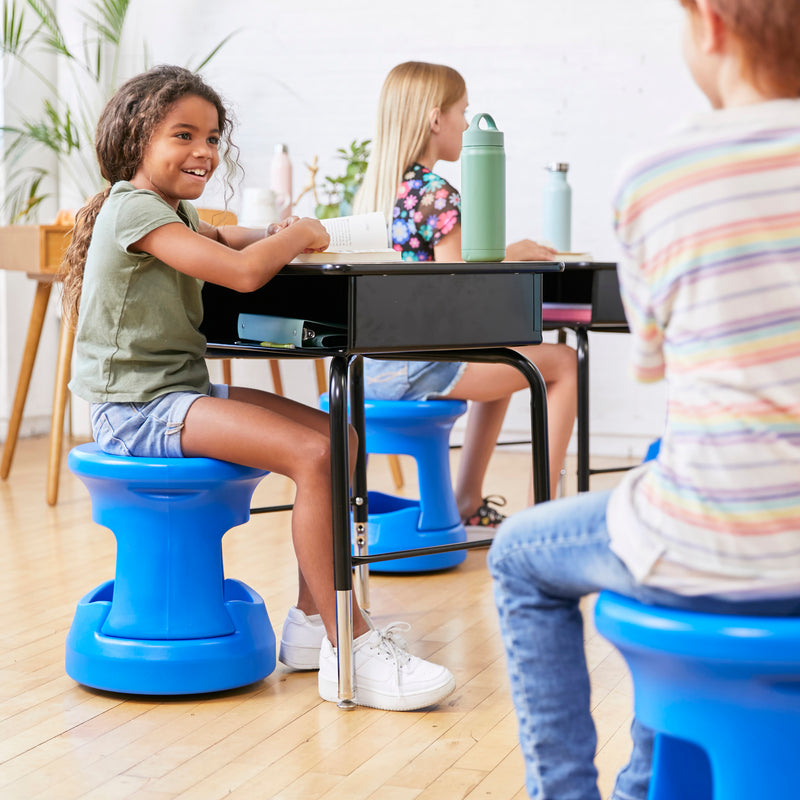 Storage Wobble Stool, Active Learning Chair, Flexible Seating, 15in Seat Height