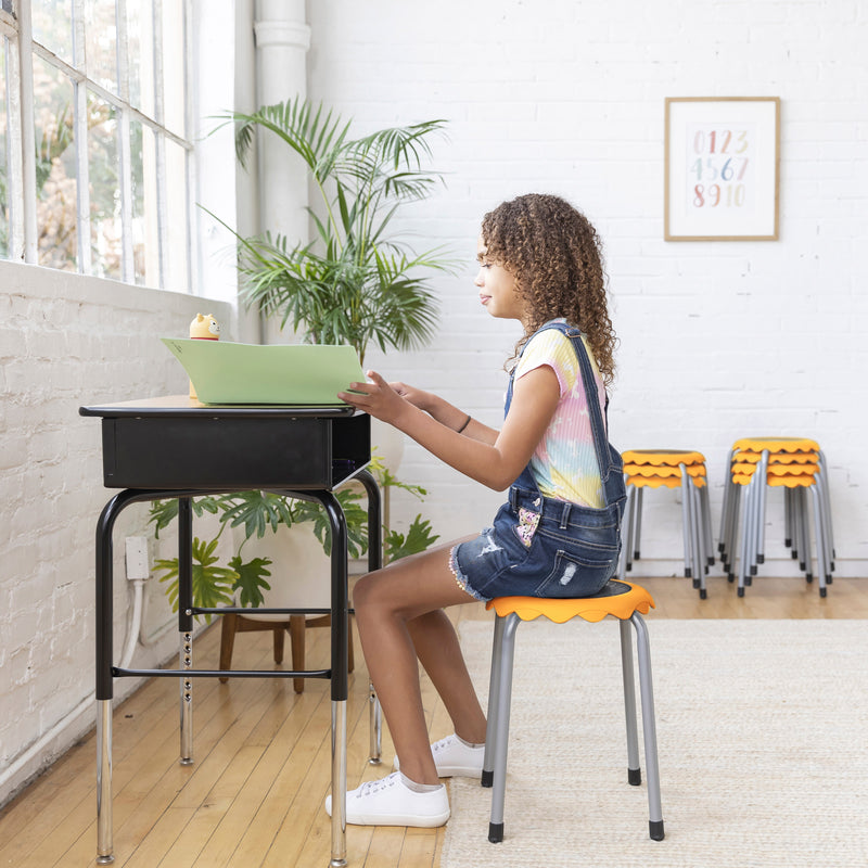 Daisy Stackable Stool Set, Flexible Seating, 8-Piece