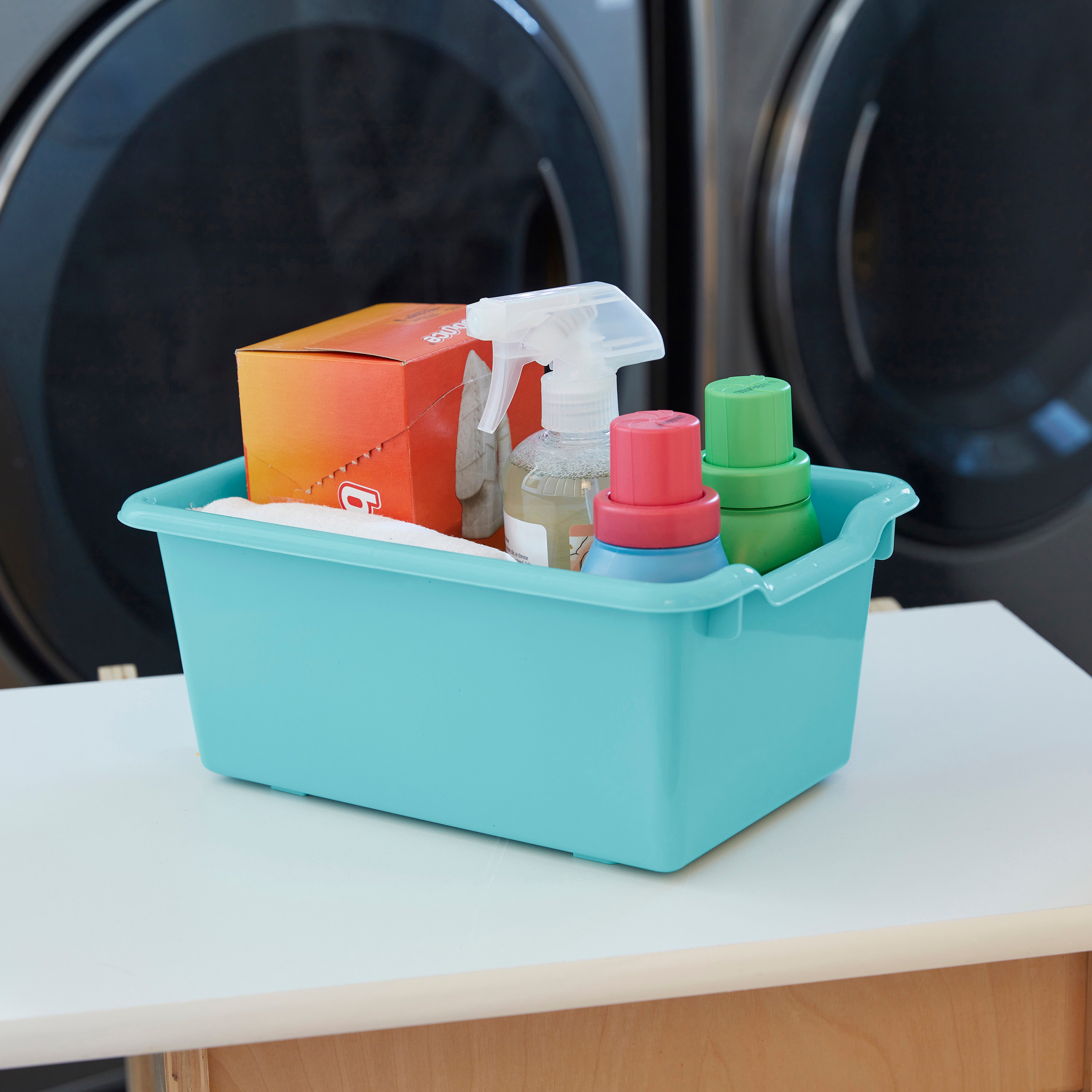Scoop Front Storage Bins, Multipurpose Organization, 25-Pack