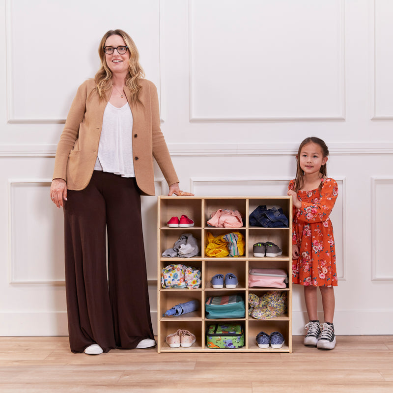 Streamline 15 Cubby Tray Storage Cabinet, 5x3, Classroom Furniture