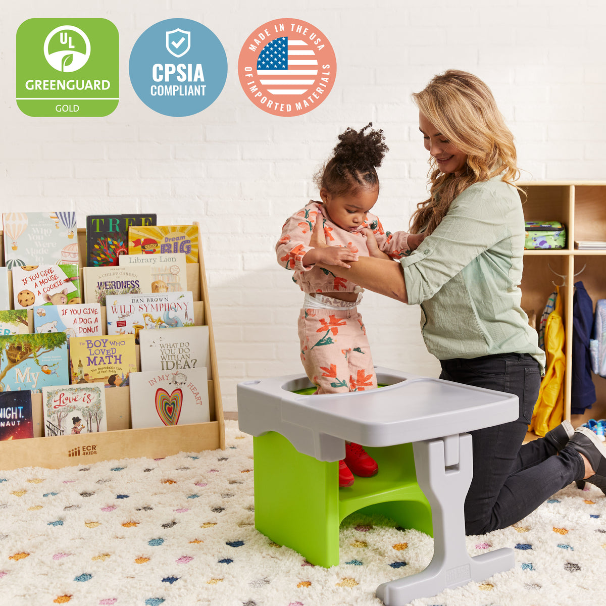 Tri-Me Cube Chair and Desk, 2-Piece
