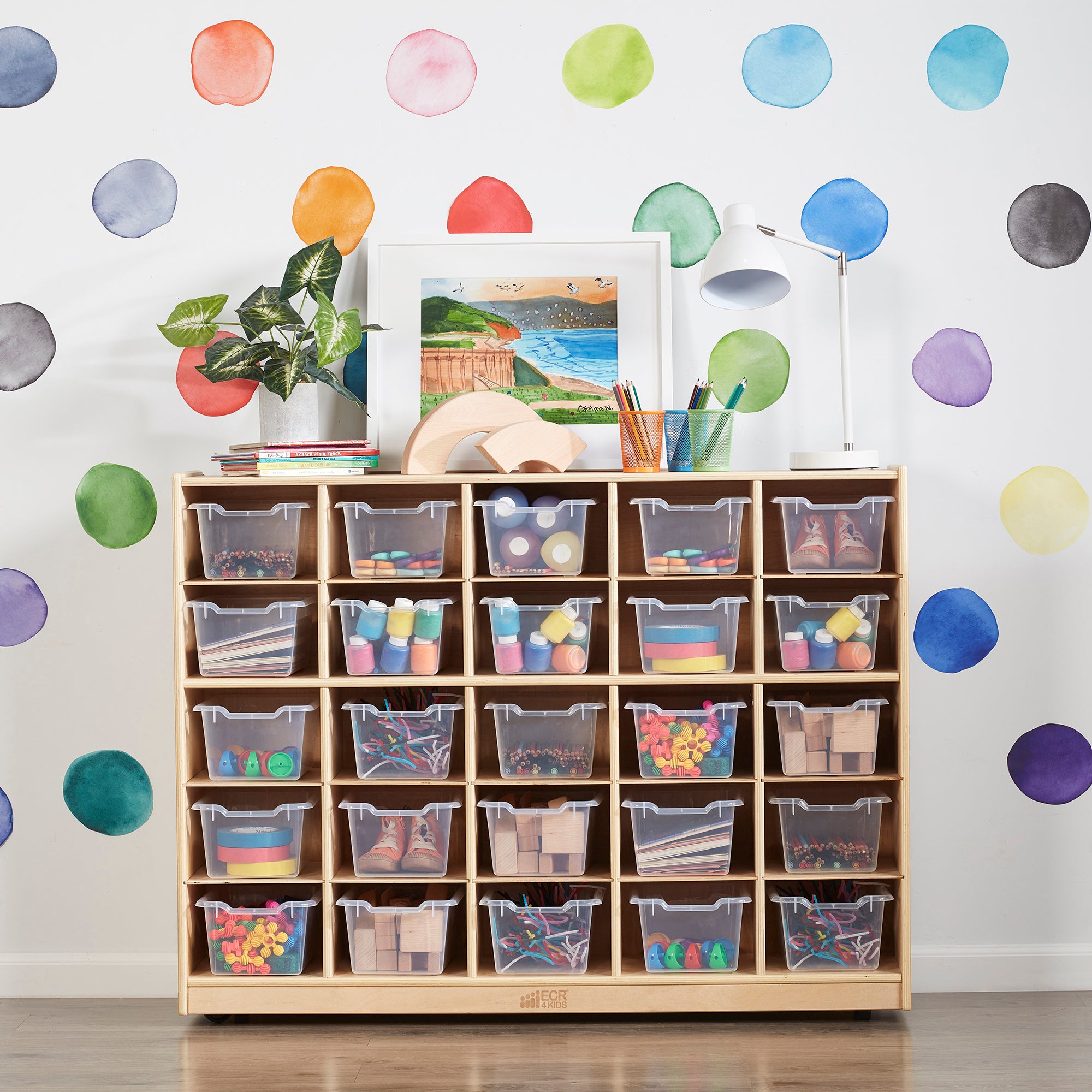 Scoop Front Storage Bins, 25-Piece