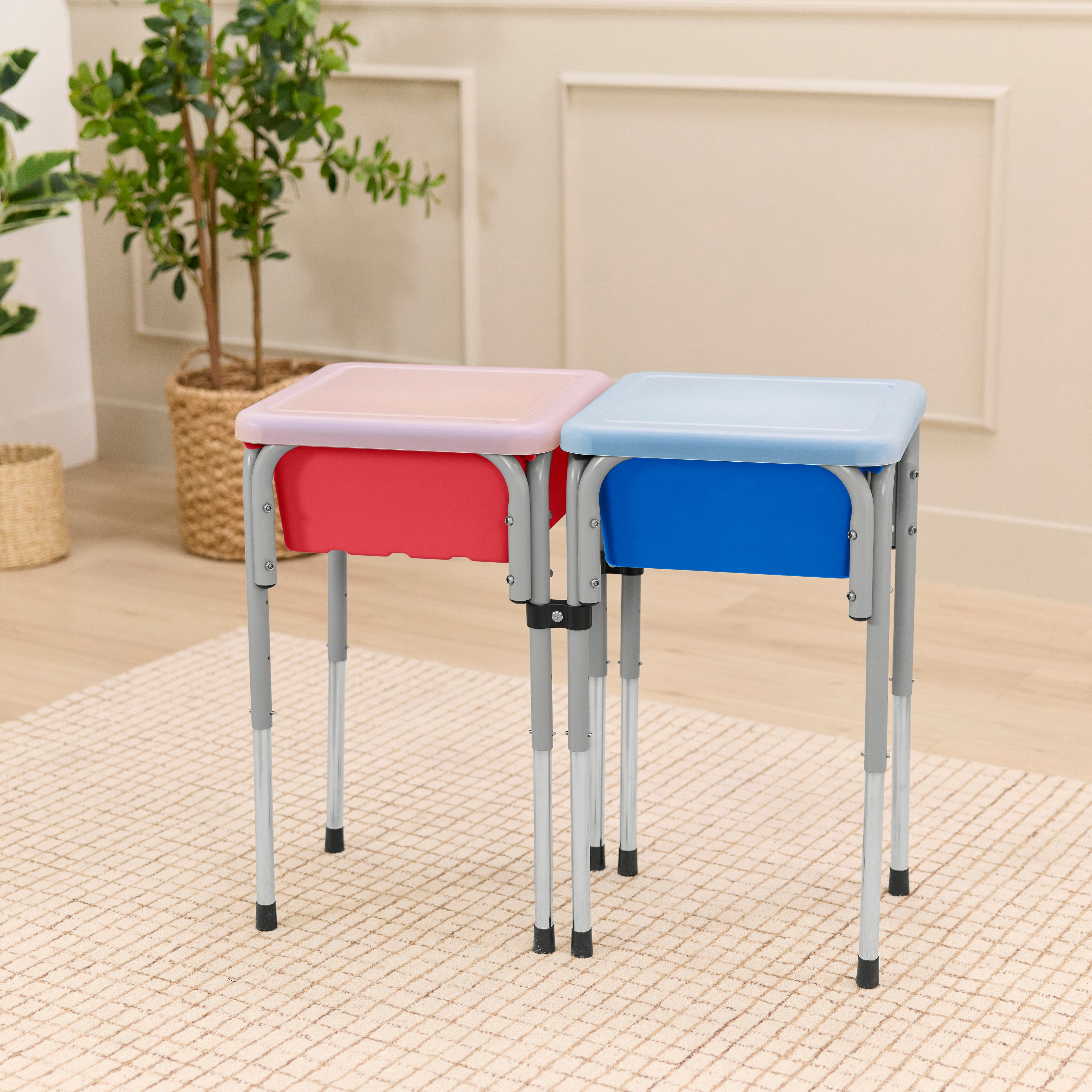 Adjustable Double Sensory Table with Lids