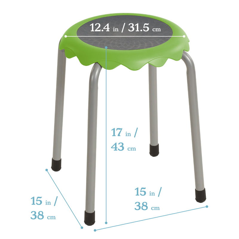 Daisy Stackable Stool Set, Flexible Seating, 8-Piece