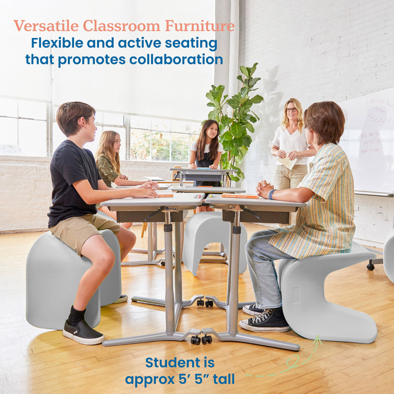 Wave Seat, Active Learning Chair, Flexible Seating, 18in - 19.6in Seat Height