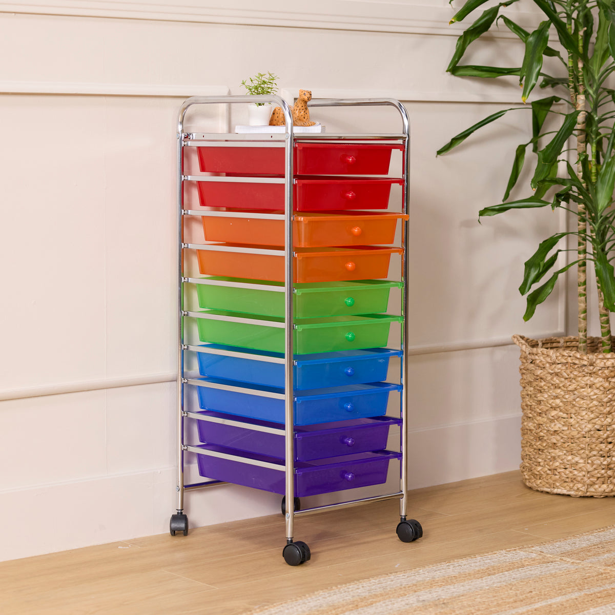 10-Drawer Value Mobile Storage Utility Cart