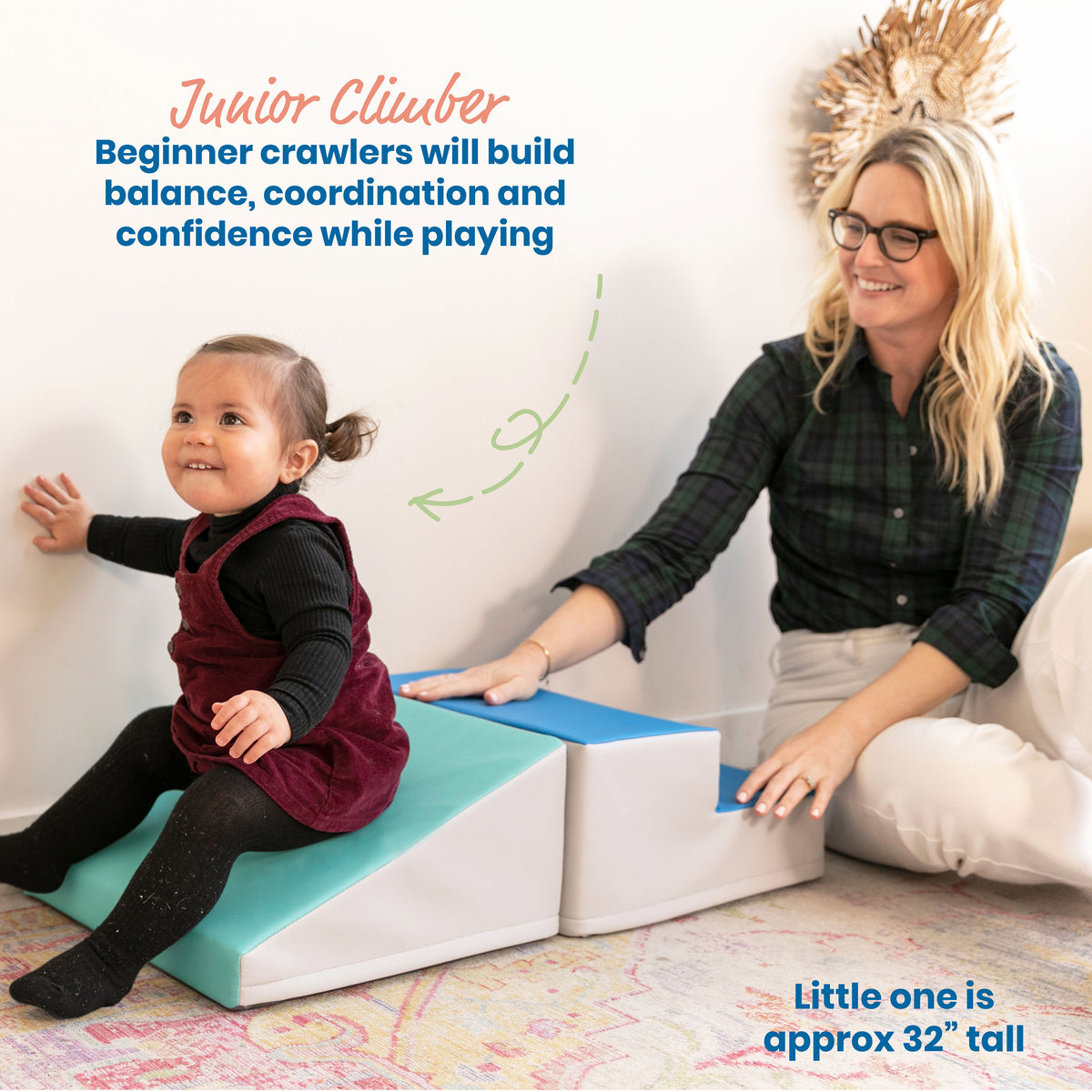 Junior Little Me Step and Slide Wall Climber, 2-Piece