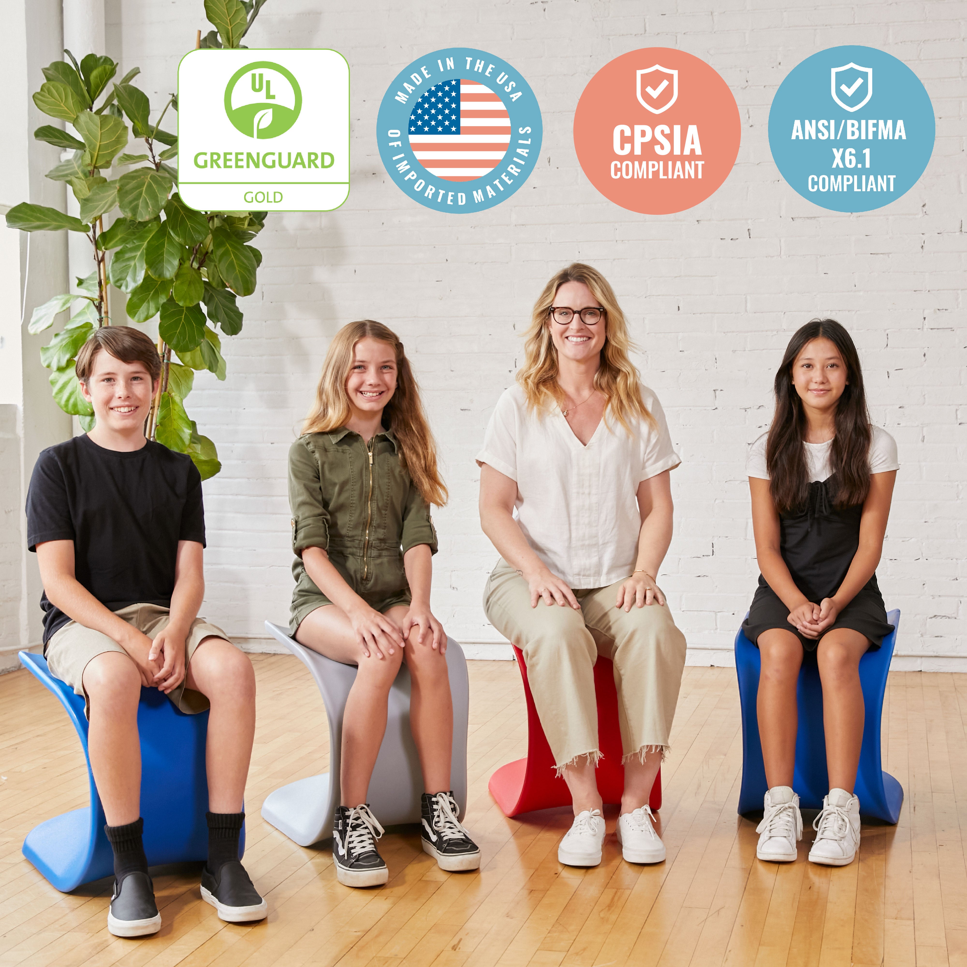 Wave Seat, 18in - 19.6in Seat Height