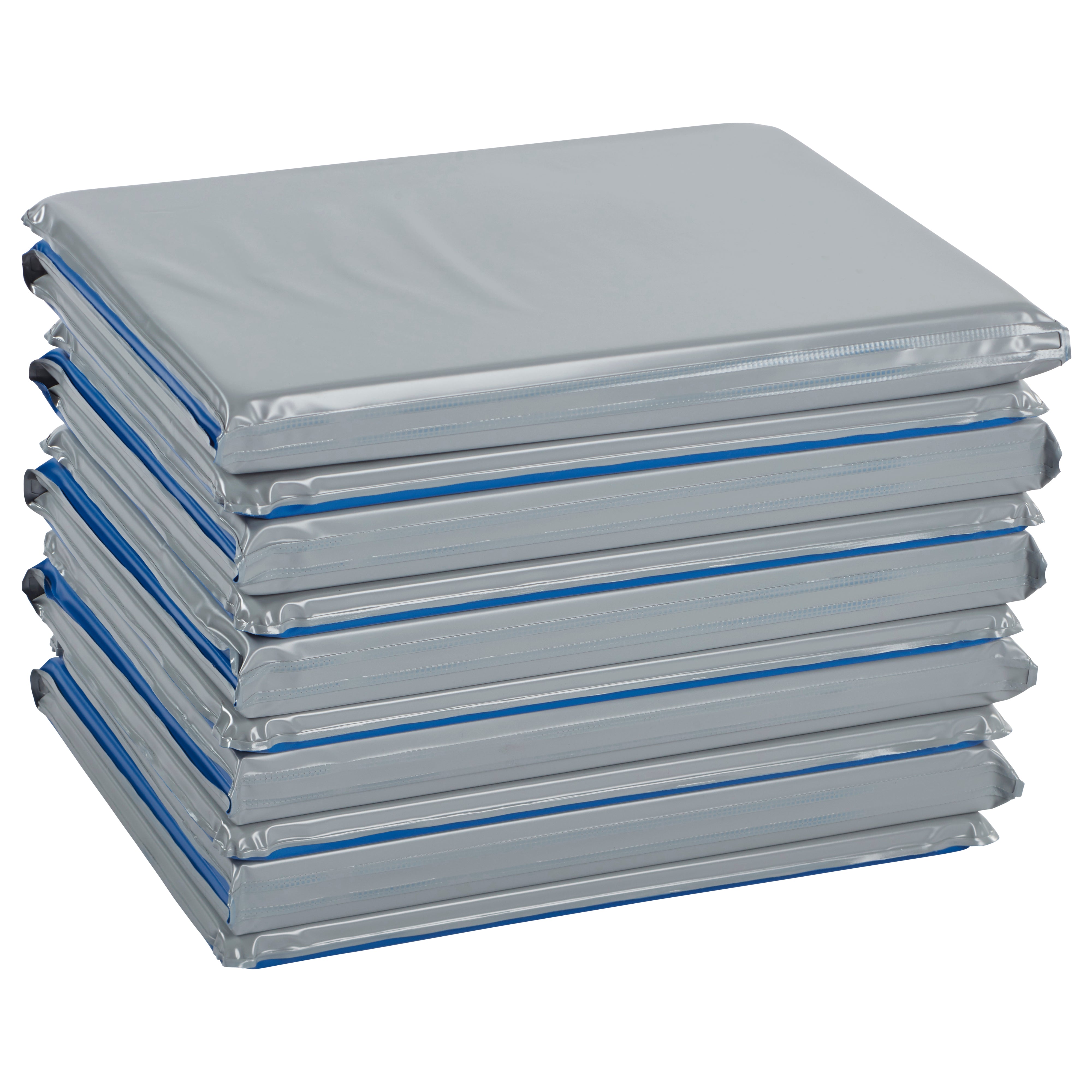 Folding Rest Mats, Children's Nap Pads, 3-Fold, 1in Thick, 5-Pack