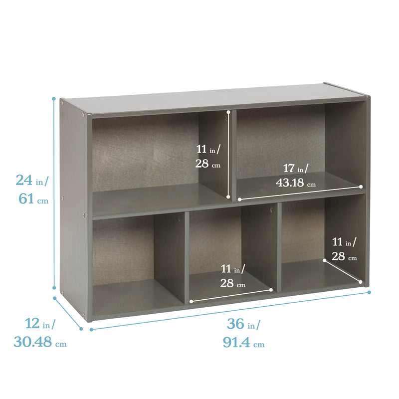 Streamline 5-Compartment Storage Cabinet, 24in High