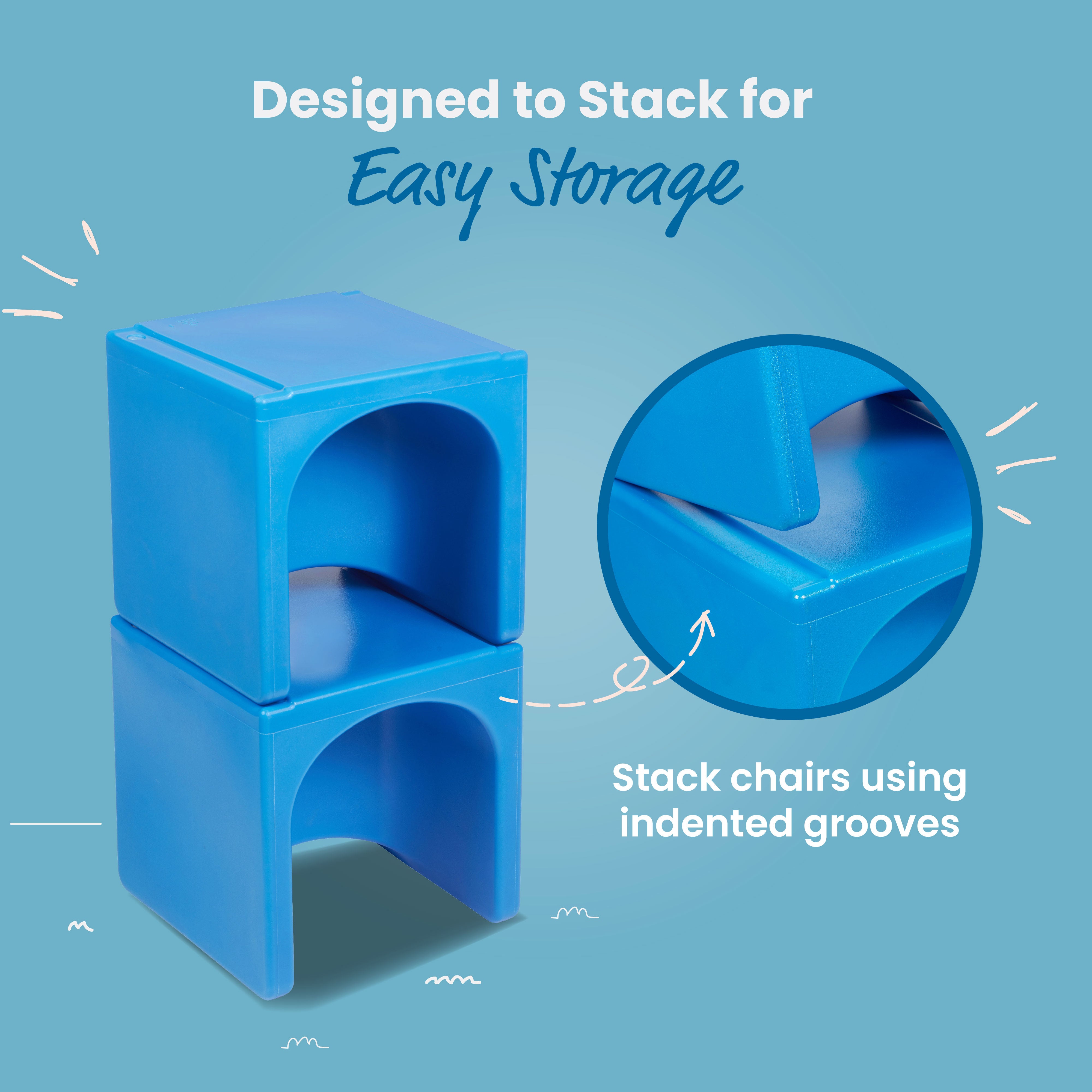 Tri-Me 3-In-1 Cube Chair, Kids Furniture