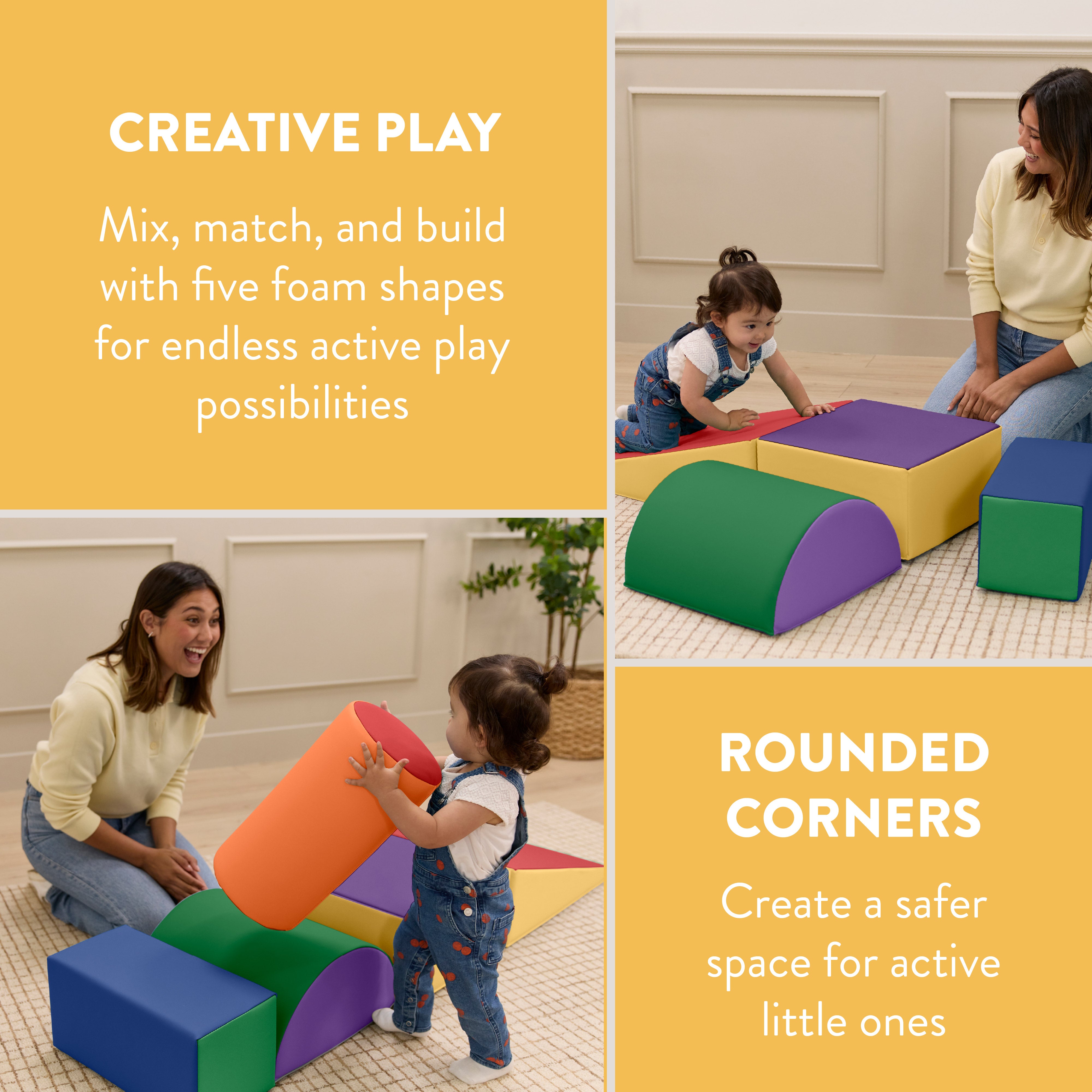 Step, Crawl and Slide Playset, 5-Piece