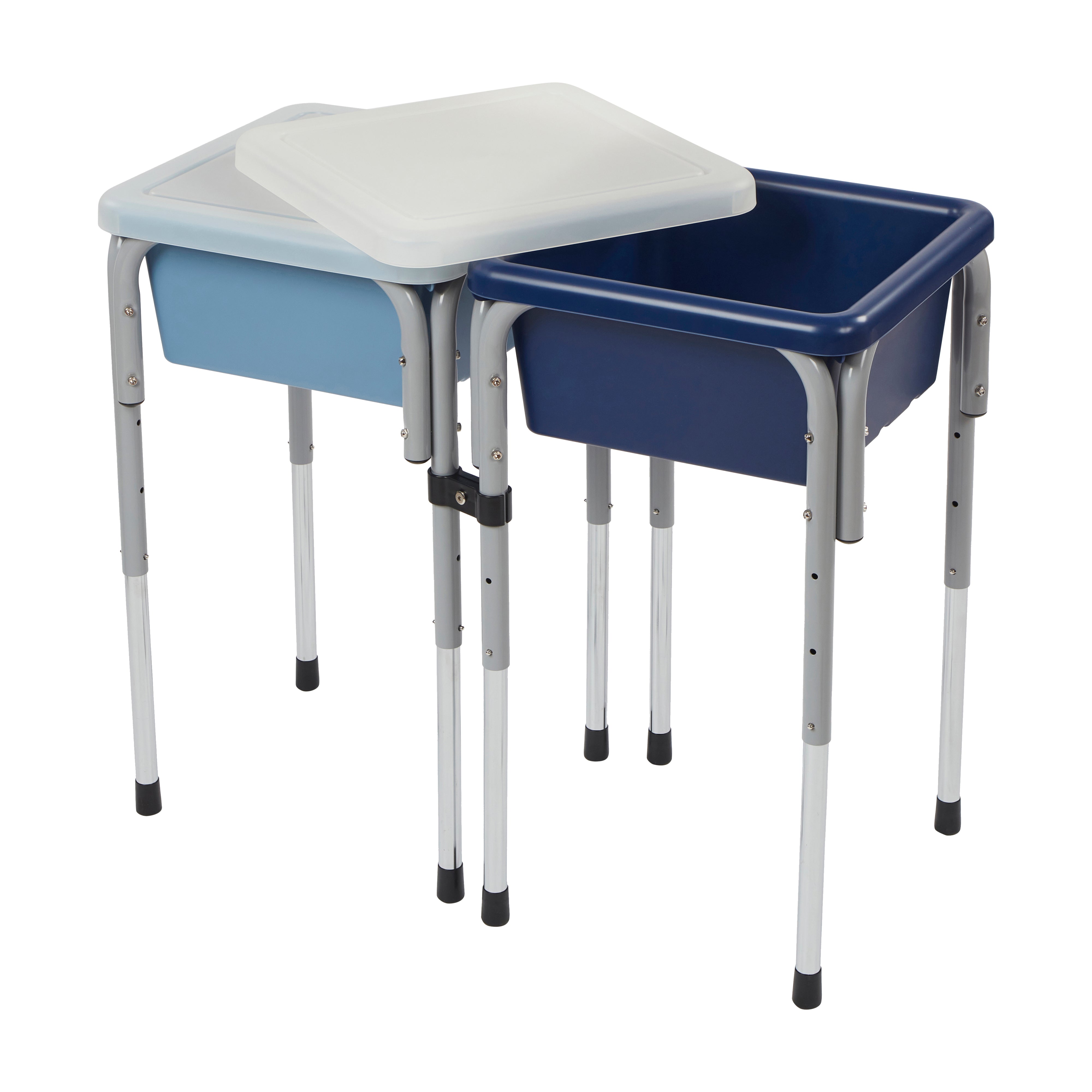 Adjustable Double Sensory Table with Lids