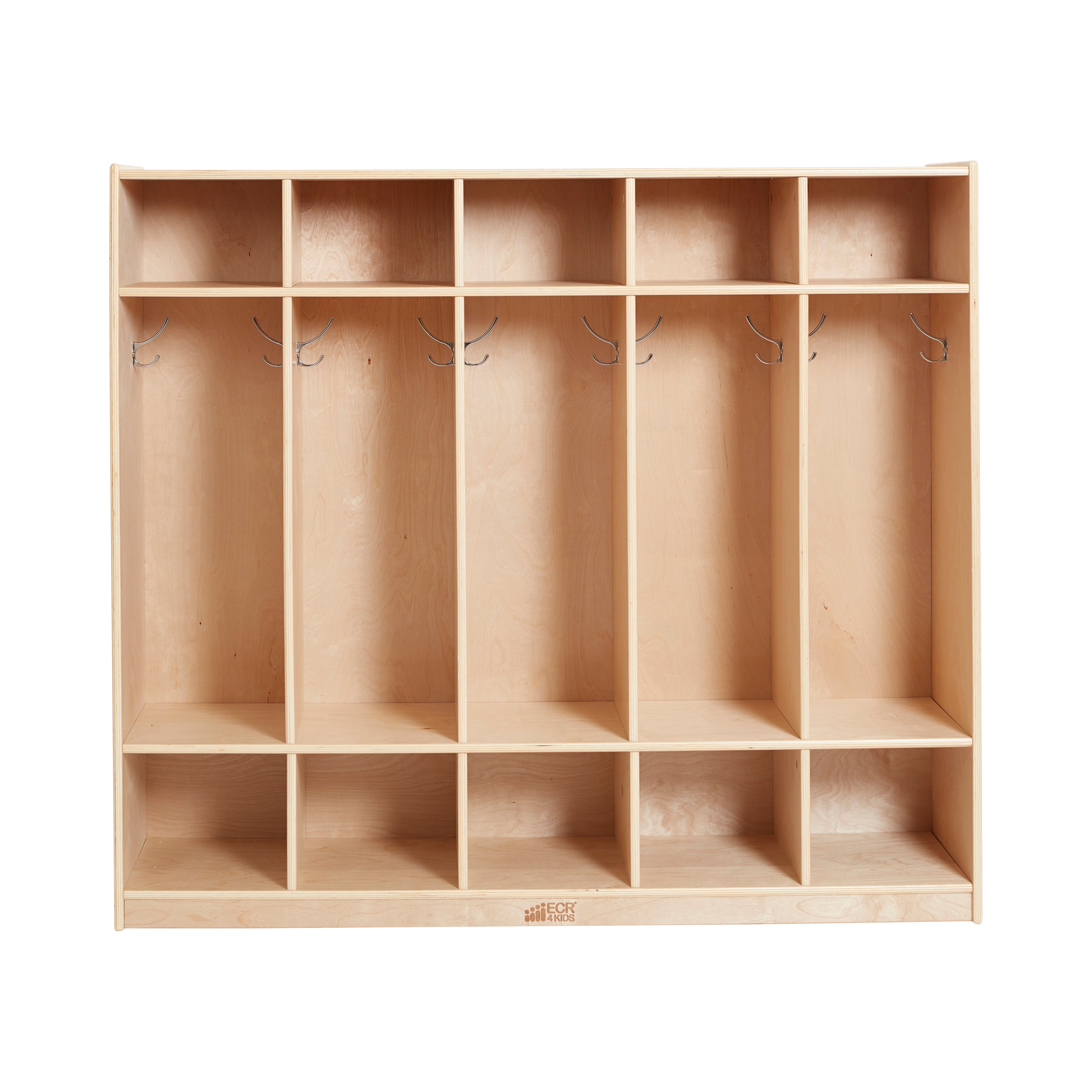 5-Section Coat Locker with Cubby Storage Compartments