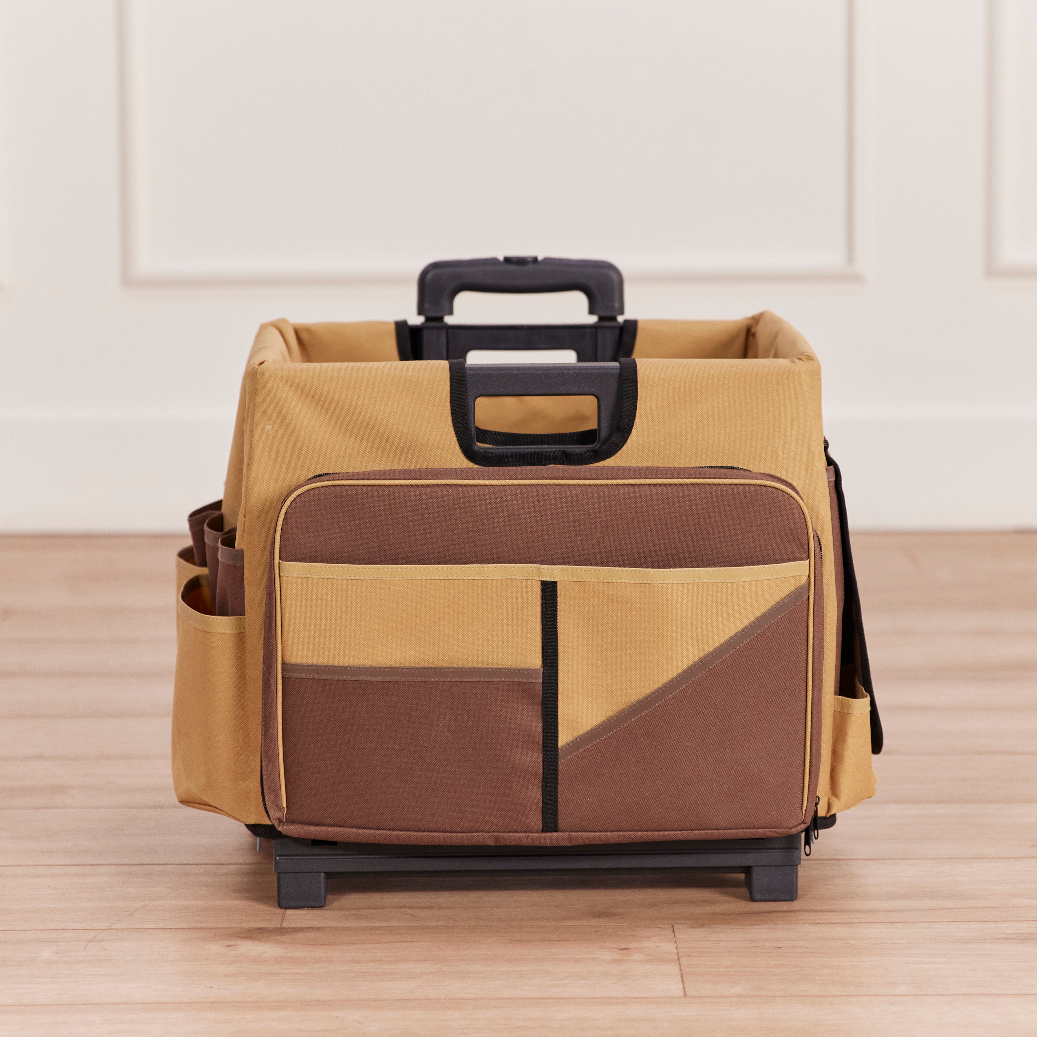 Universal Rolling Cart with Canvas Organizer Bag, Mobile Storage