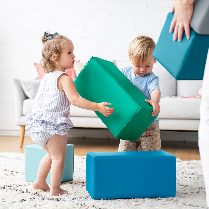 Fold-N-Go Activity Mat and Toddler Foam Block Playset
