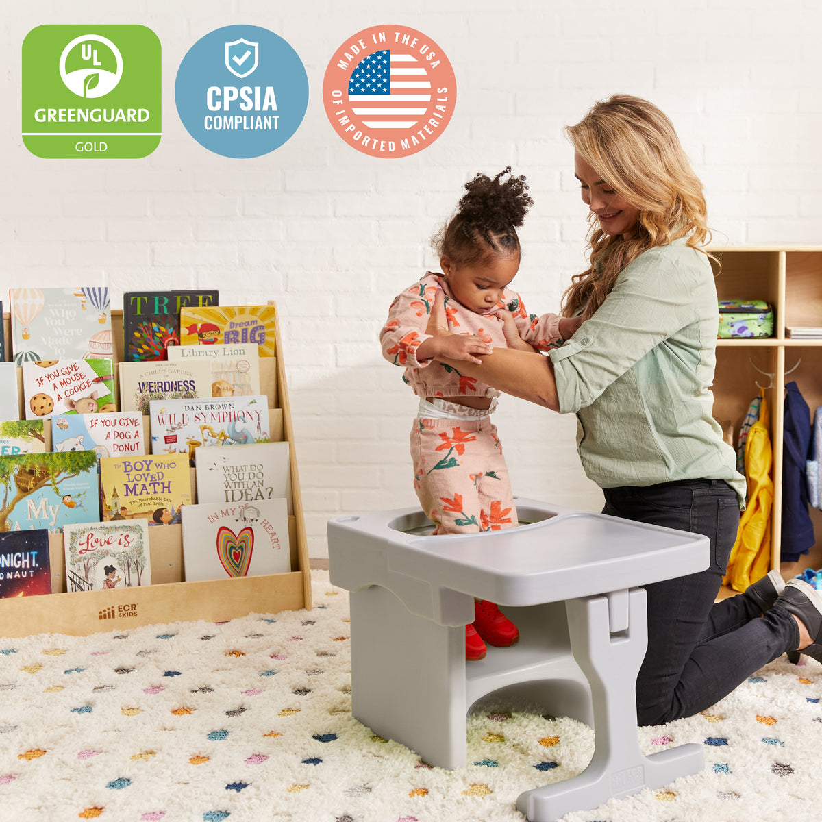 Tri-Me Cube Chair and Desk, 2-Piece