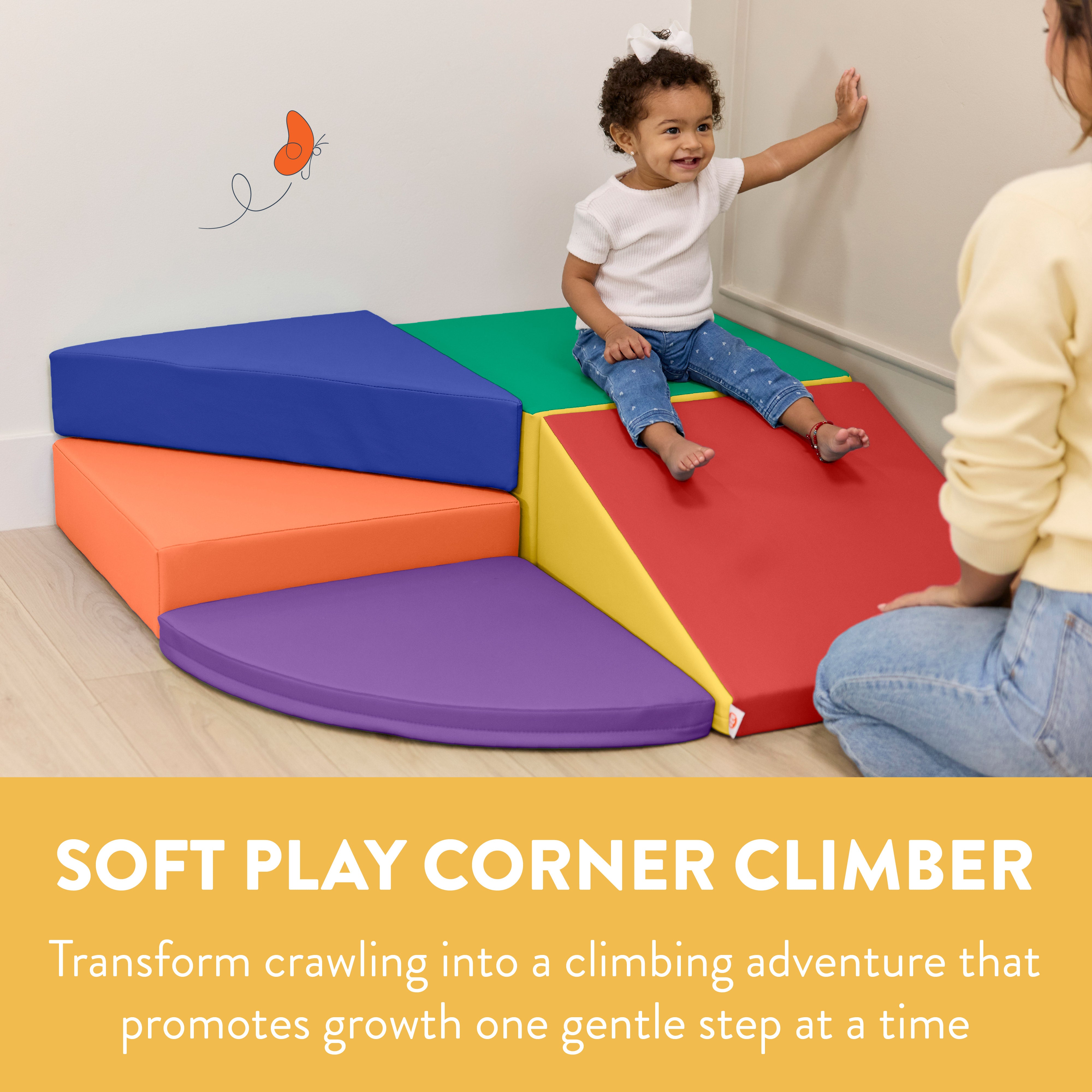 Little Haven Twist Step & Slide Corner Climber, 5-Piece