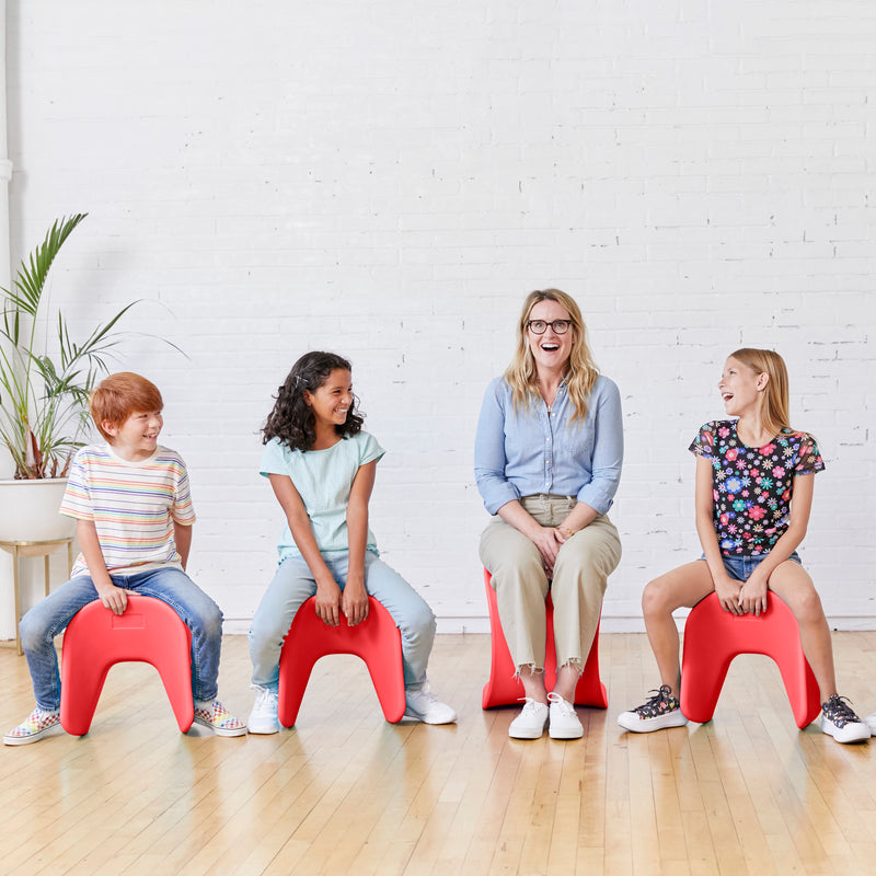 Wave Seat, Active Learning Chair, Flexible Seating, 14in - 15.1in Seat Height, 2-Pack