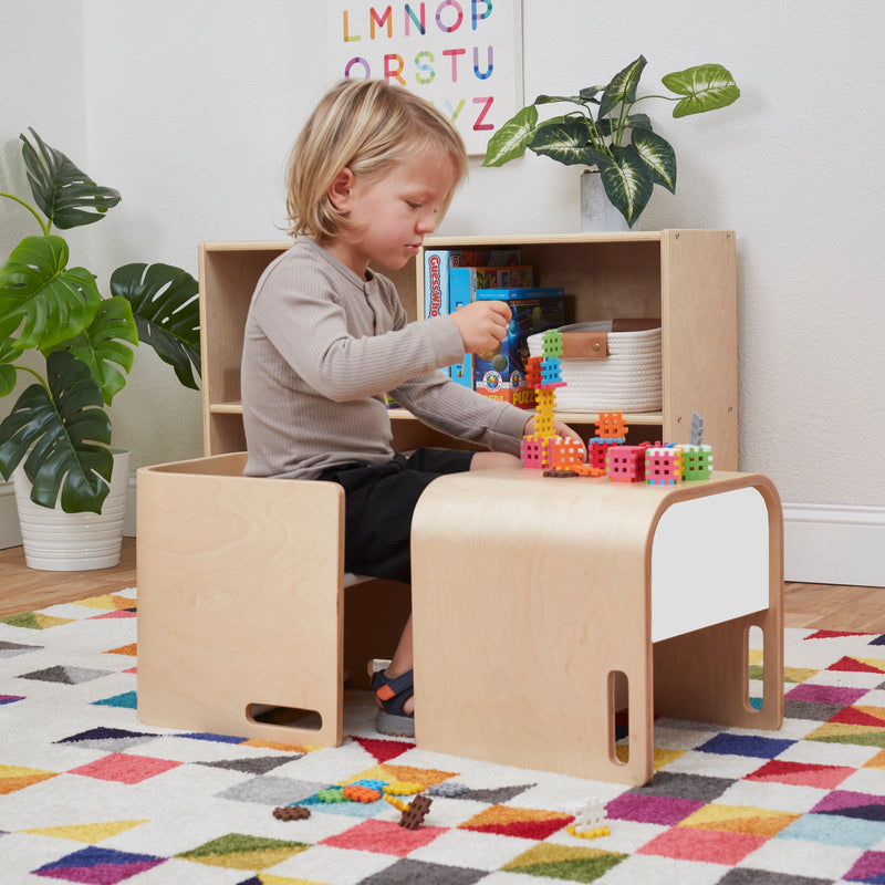 Bentwood Multipurpose Cube Chair,  3-in-1 Weaning Table and Booster Seat