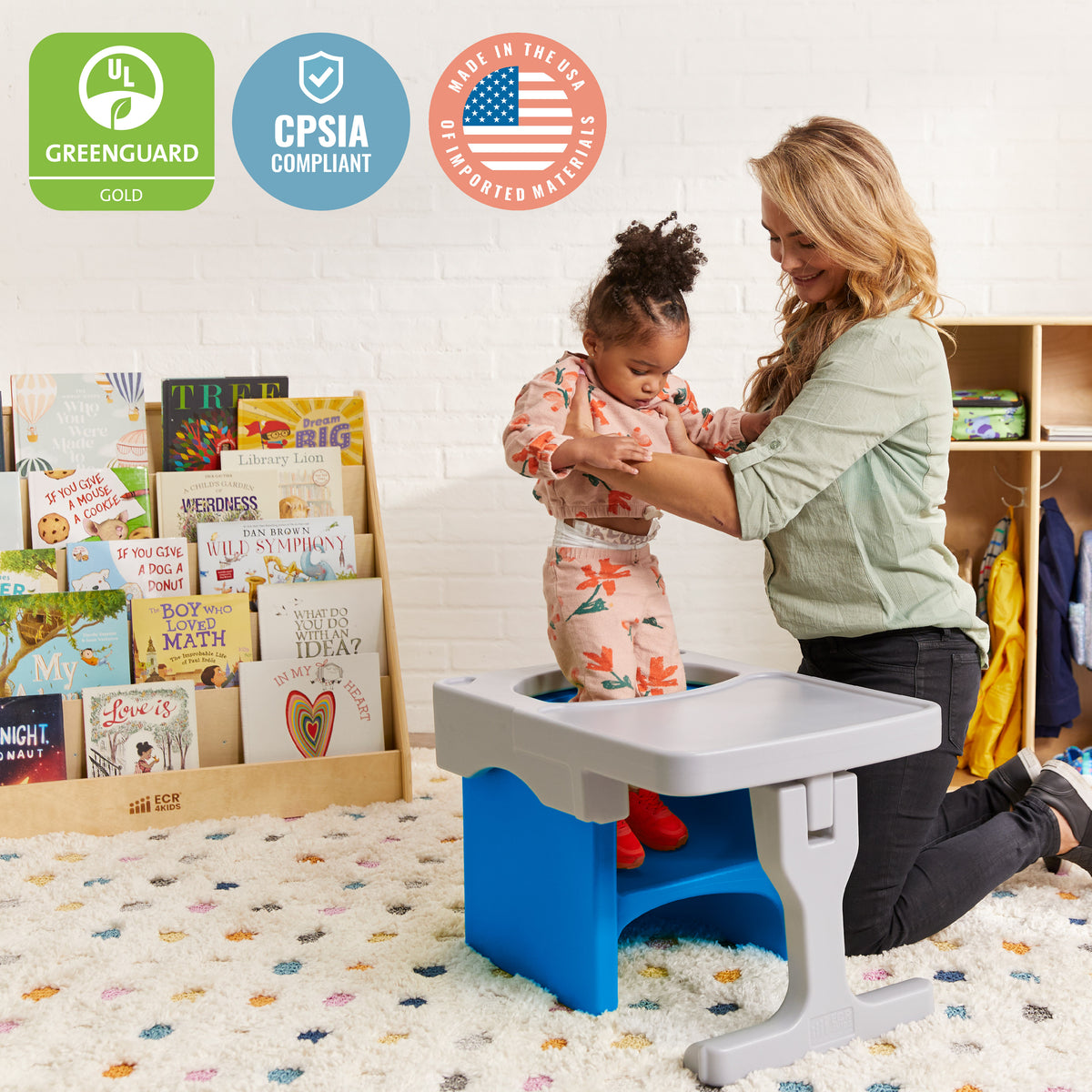 Tri-Me Cube Chair and Desk, 2-Piece