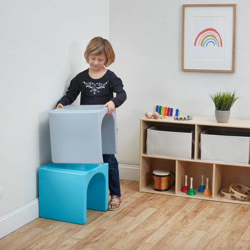 ECR4Kids Tri-Me 3-In-1 Cube Chair, Kids Furniture