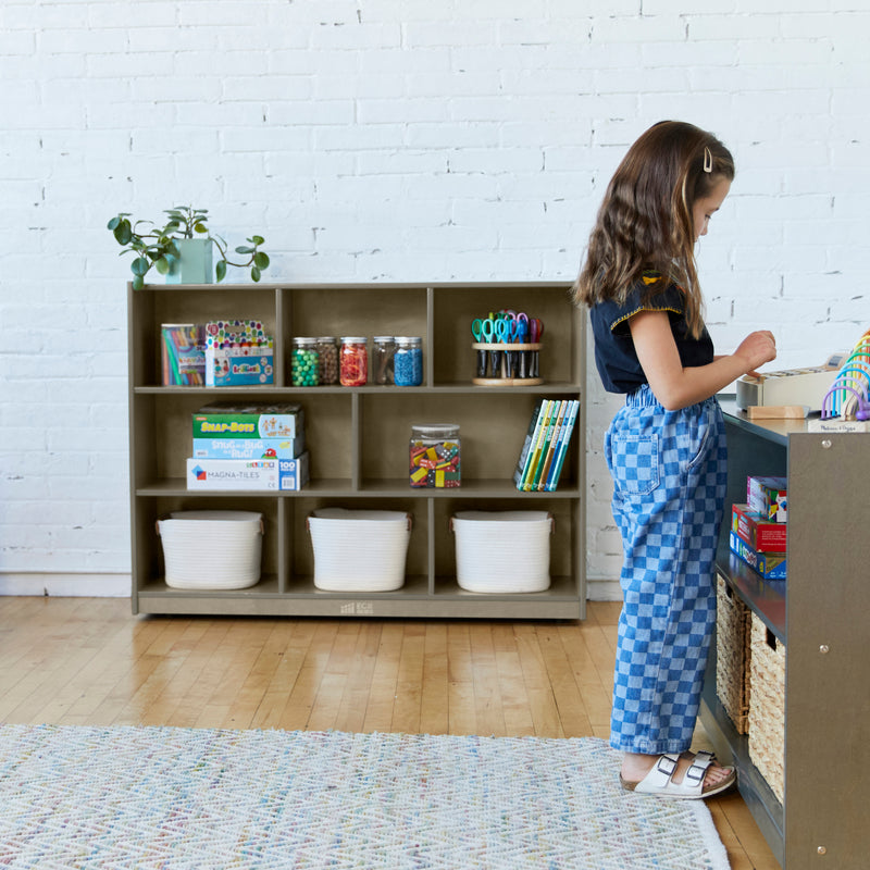 8-Compartment Mobile Storage Cabinet, 36in High