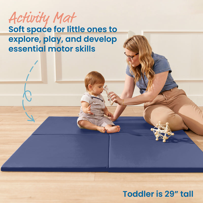 Play Patch Activity Mat Squares, Modular Playmat, 4-Pack