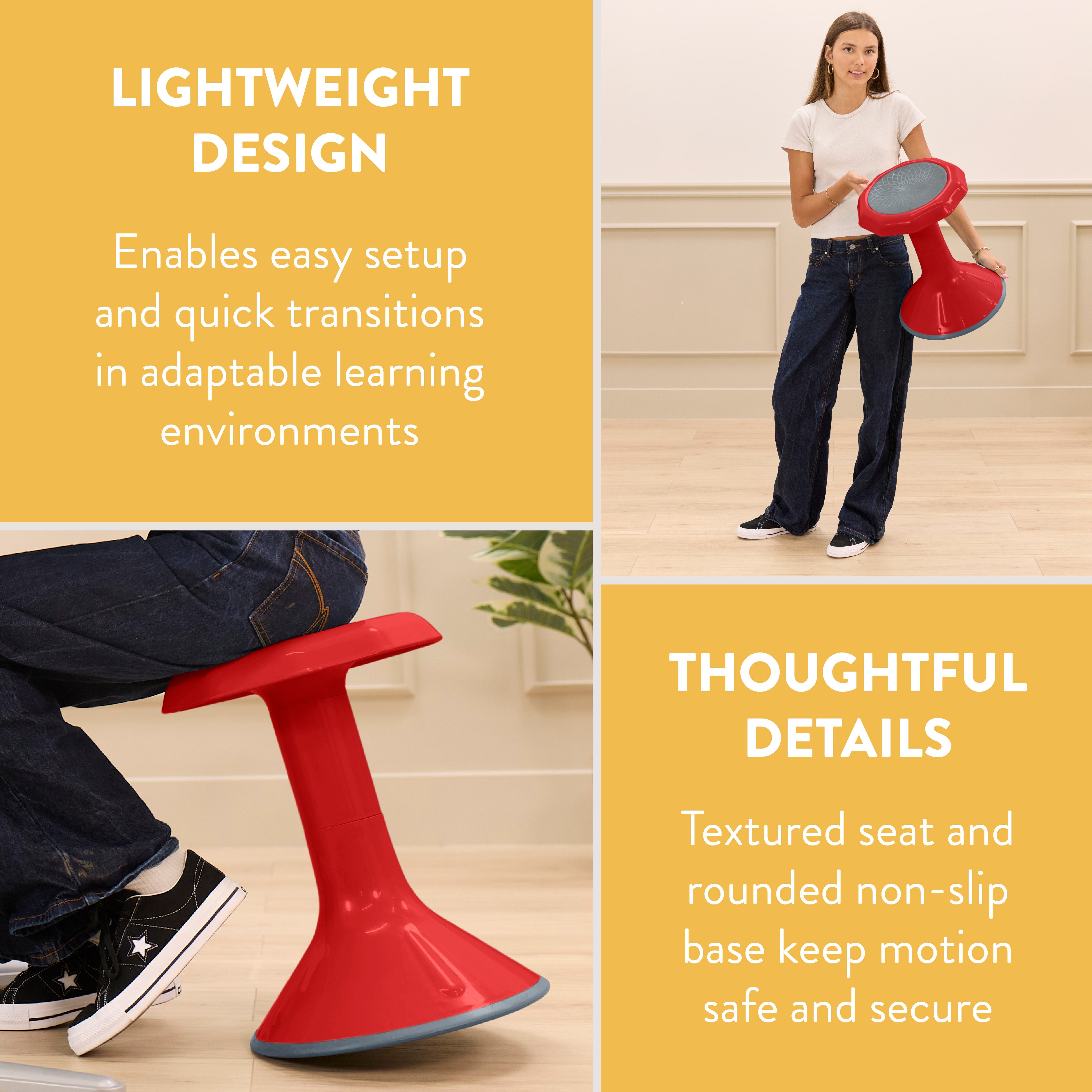 Wobble Sensory Stool, 18in Seat Height