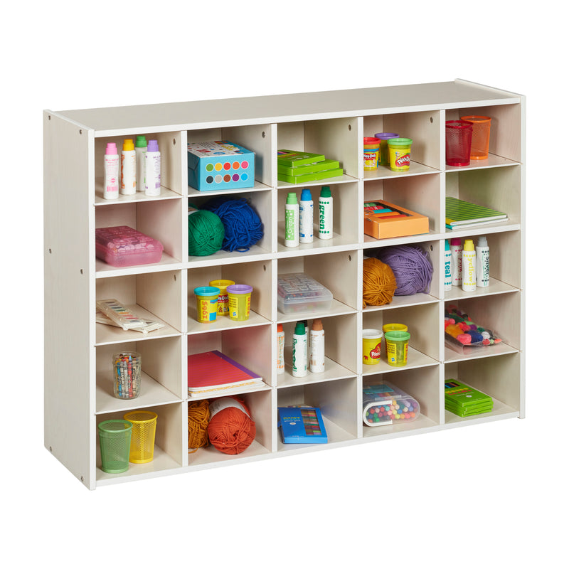 Streamline 25 Cubby Tray Storage Cabinet, 5x5, Classroom Furniture