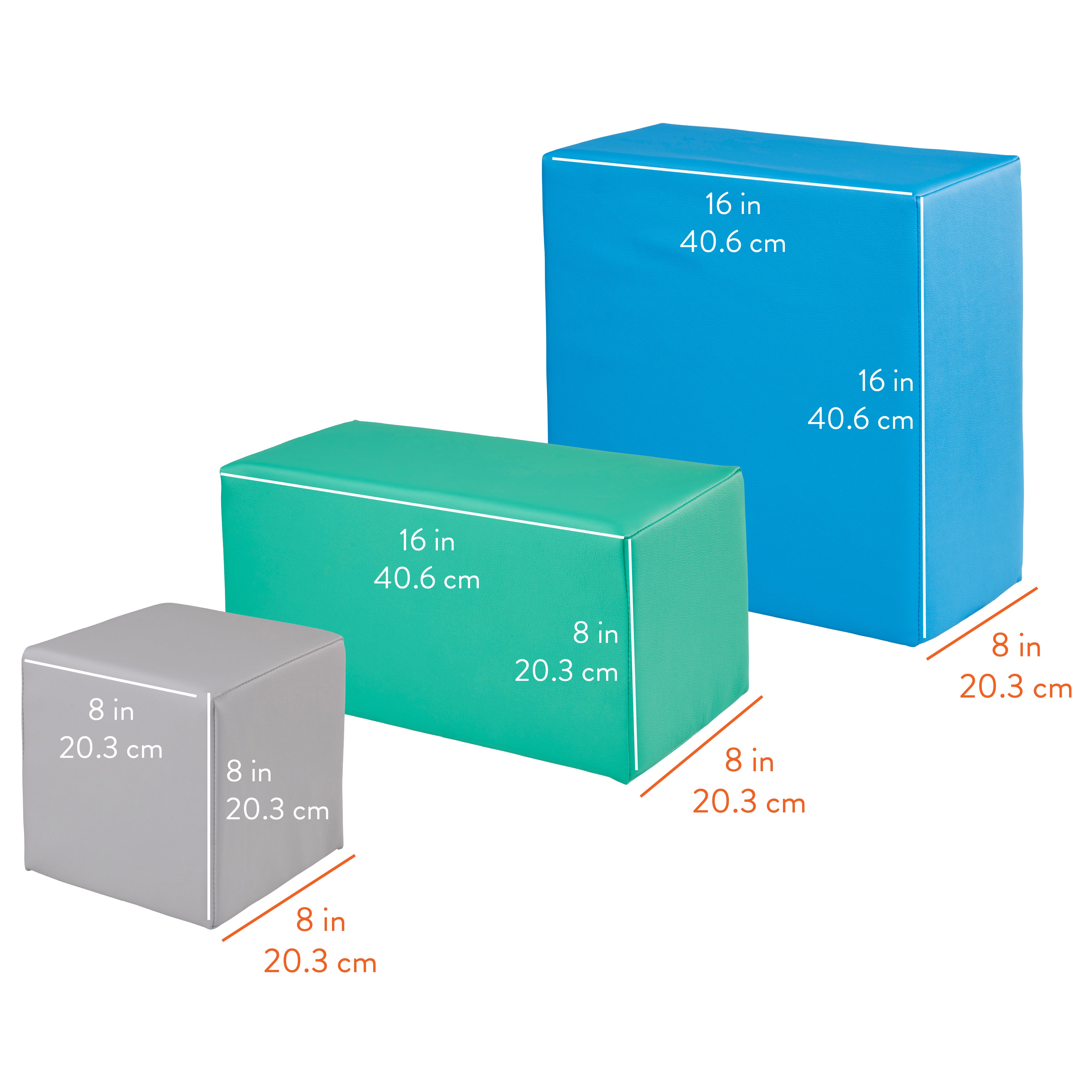 EarlyBuilder Foam Stacking Block Set, Large, 7-Piece